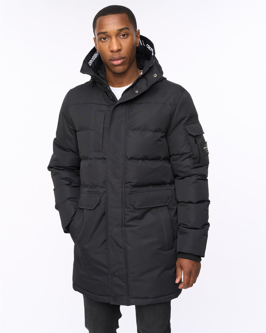 Mens Milwaka Long Jacket Black