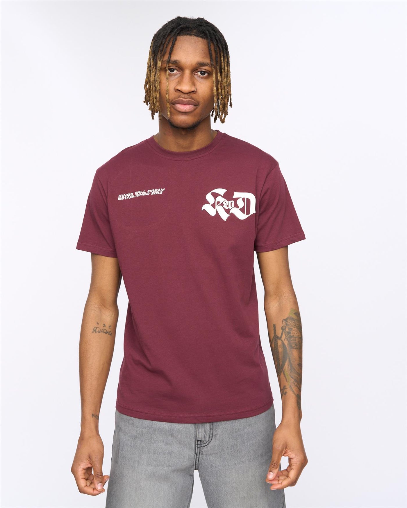 Mens Cartellio T-Shirt Burgundy