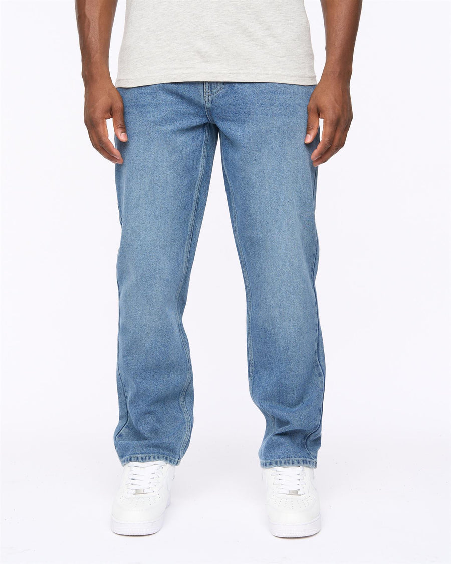 Mens Tillman Baggy Jeans Stone Wash