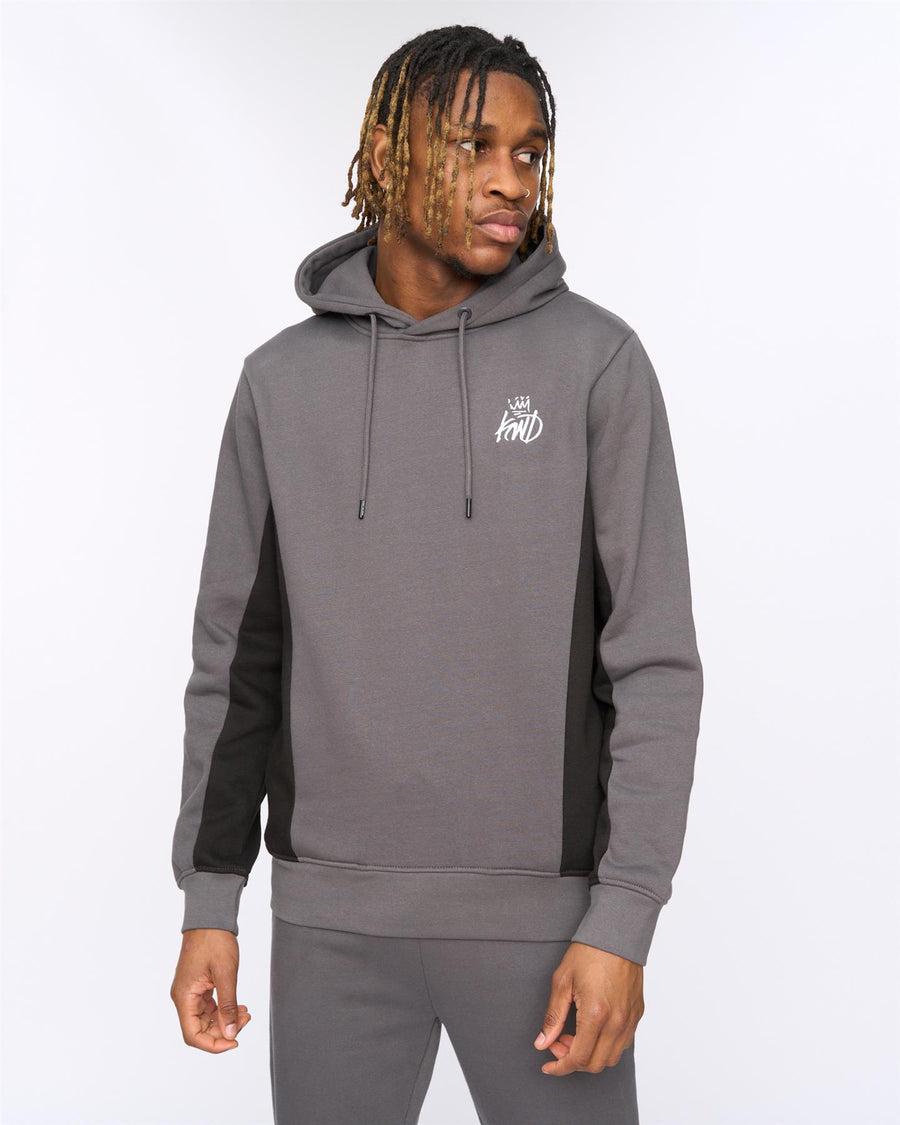 Mens Blockade Hoodie Asphalt/Black