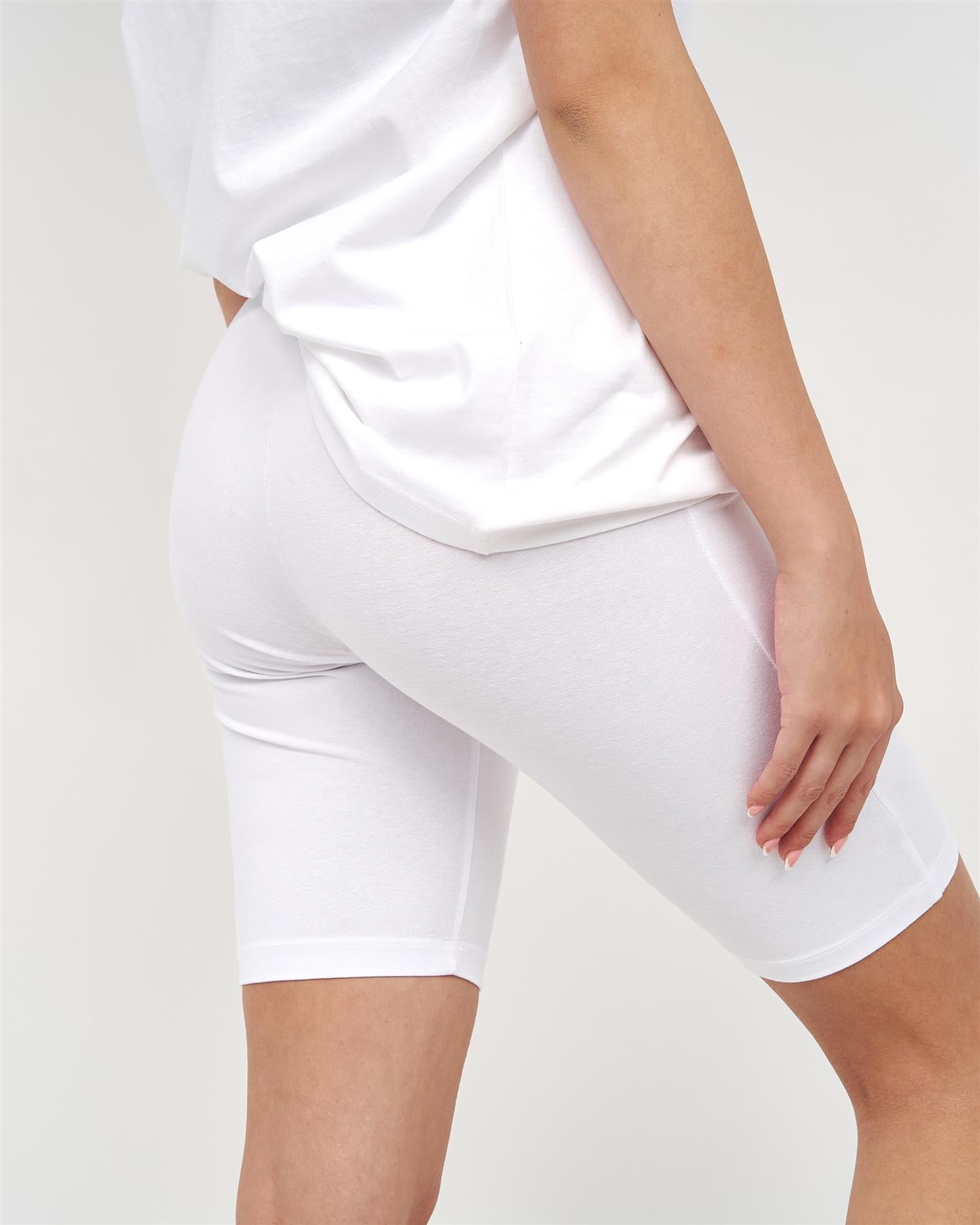 Womens Karodar Cycle Shorts White