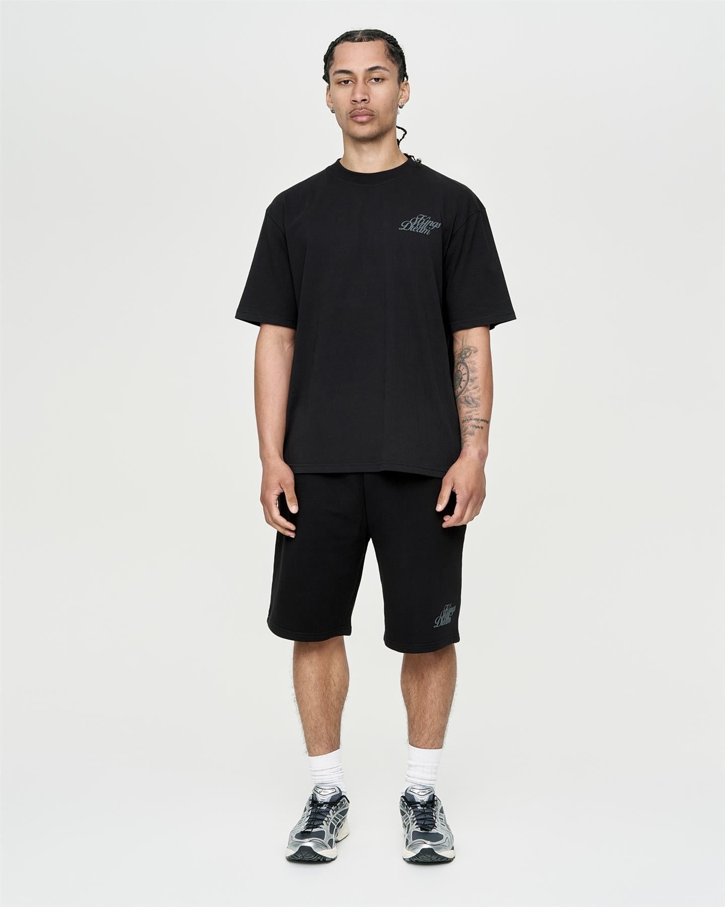 Mens Studio Scripted T-Shirt Black