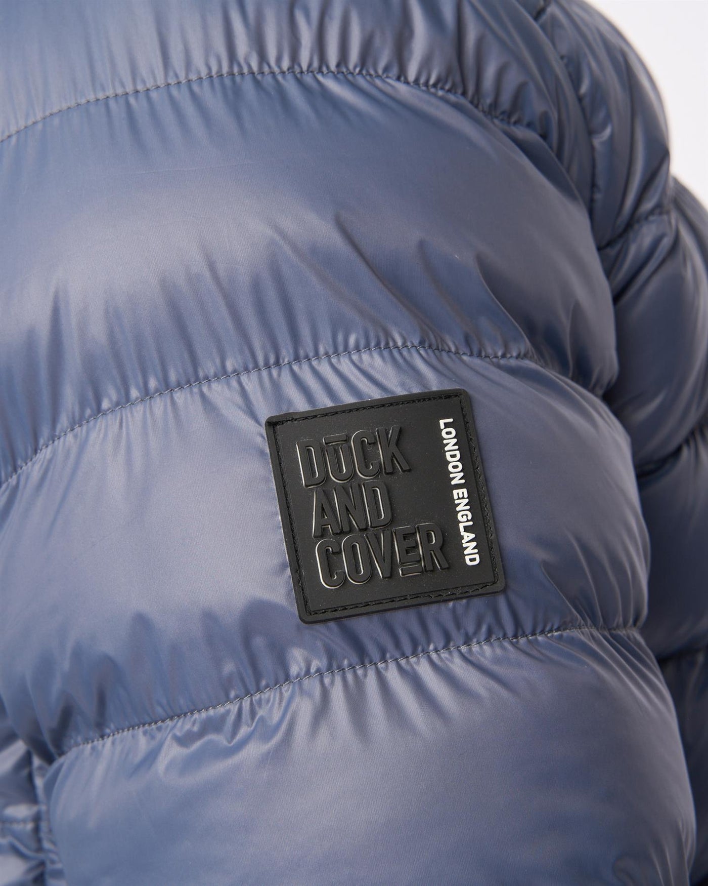 Mens Shemmy Two Quilted Jacket Denim Blue