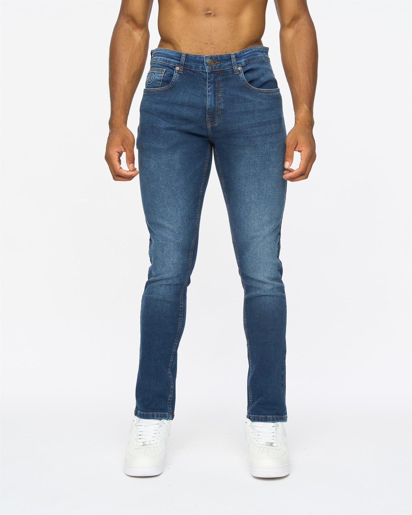 Mens Overburg Slimmer Fit Jeans Dark Wash