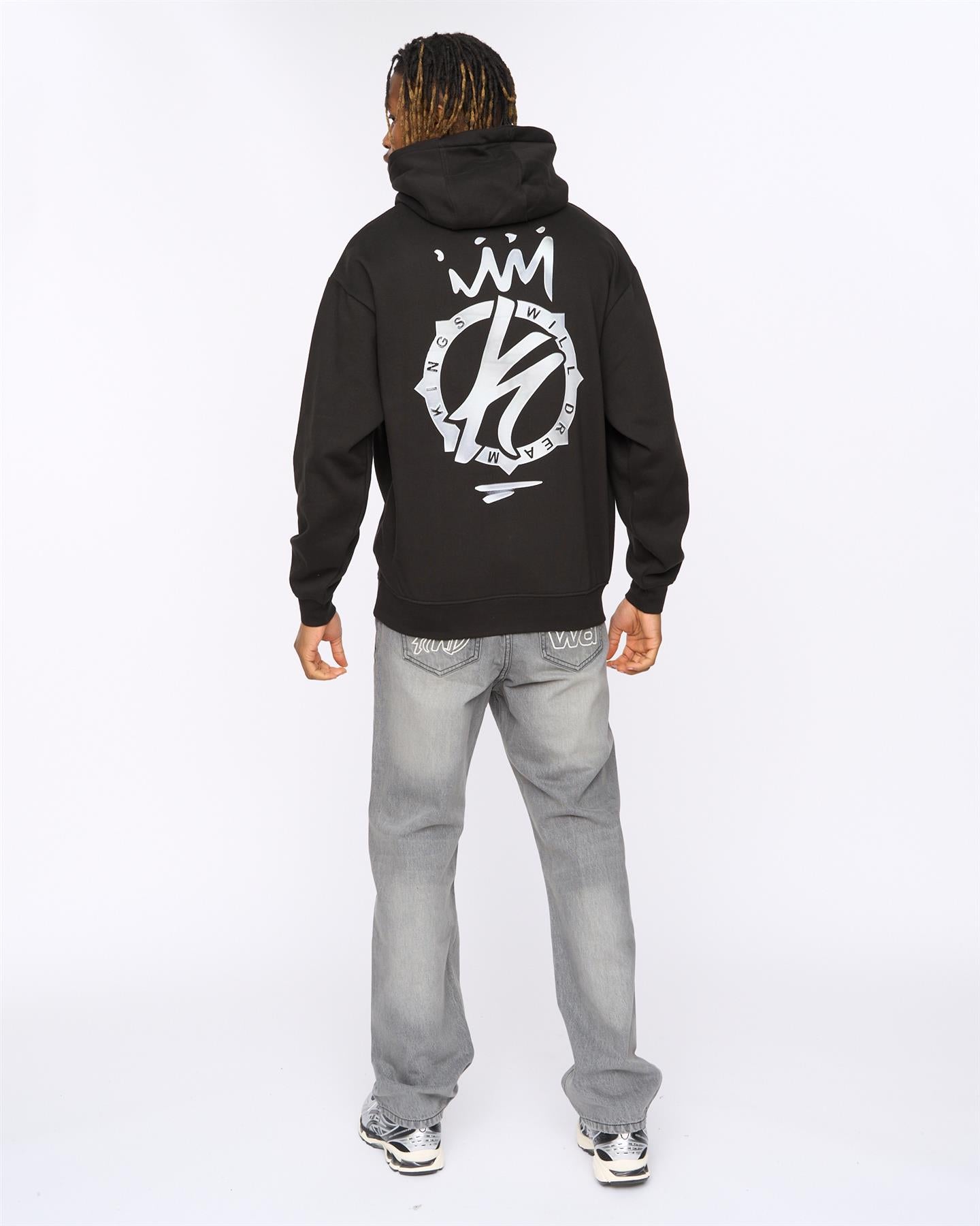 Mens Kayspray Hoodie  Black