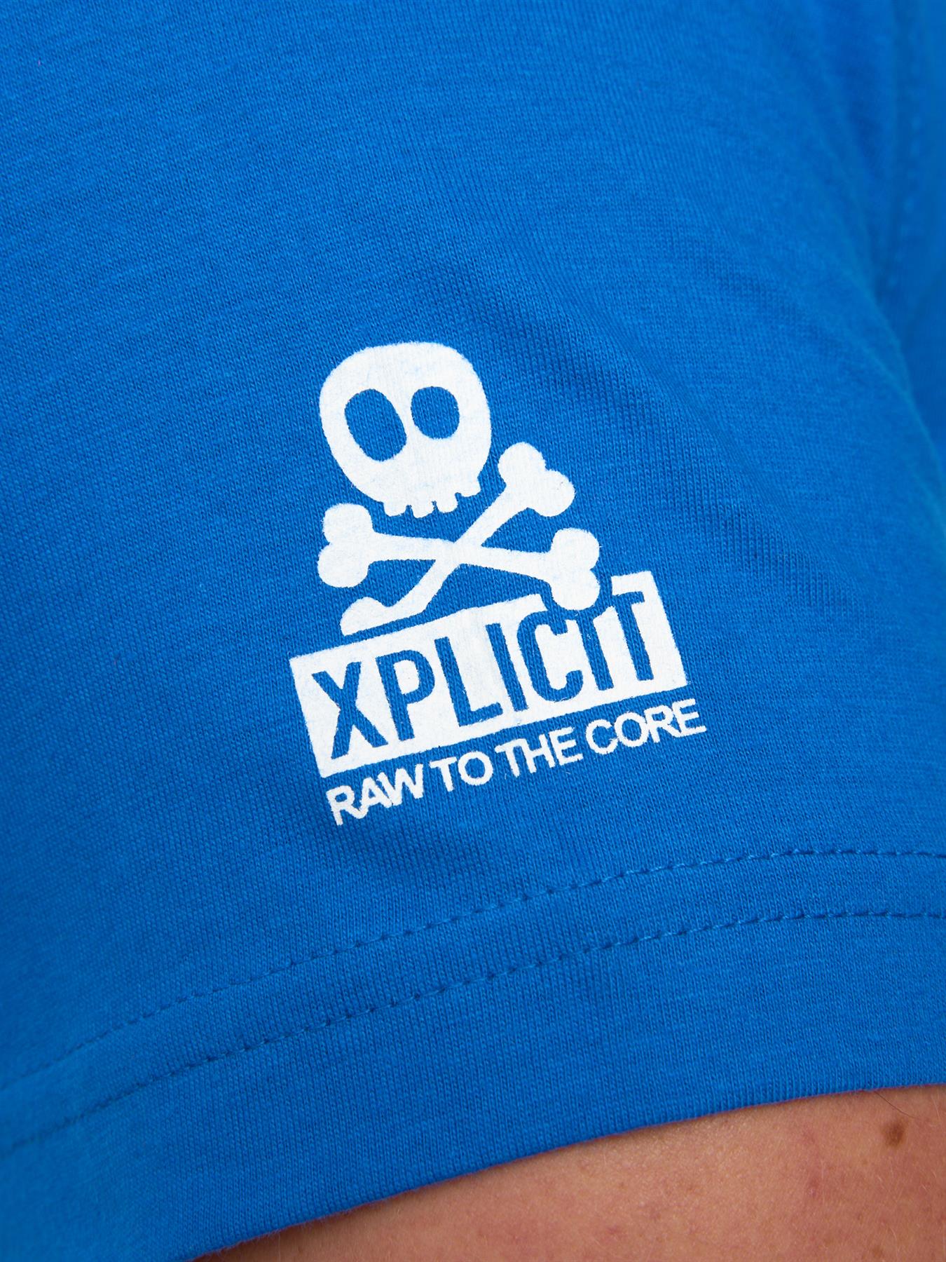 Mens Xplicit Rednose Xmas T-Shirt Deep Azure