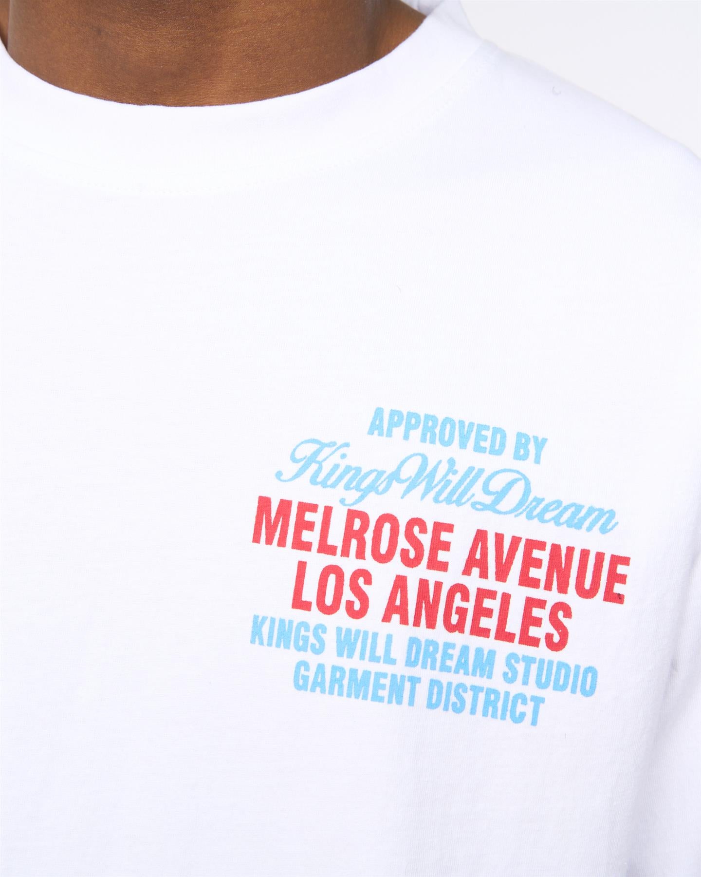 Mens Melrose Relaxed Fit T-Shirt White