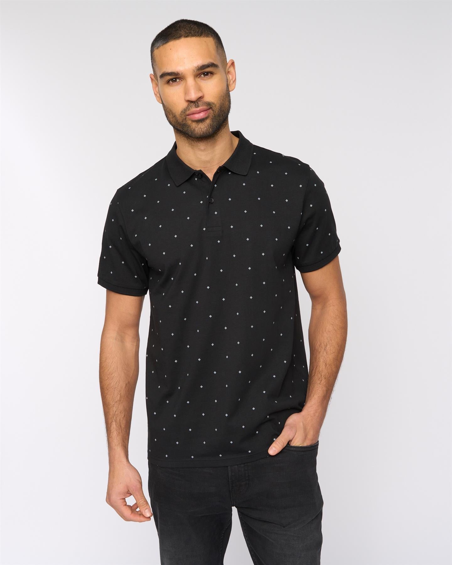 Mens Domray Polo Black