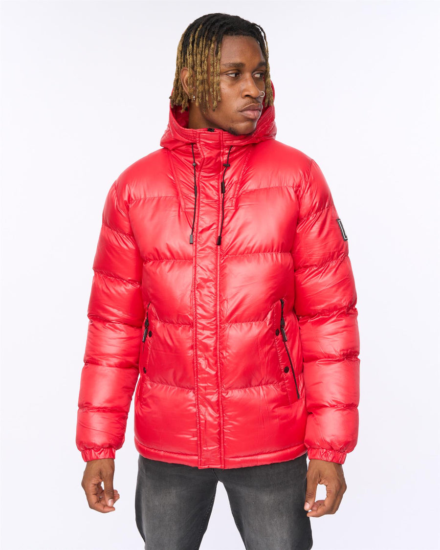 Mens Welcome Puffer Jacket Red