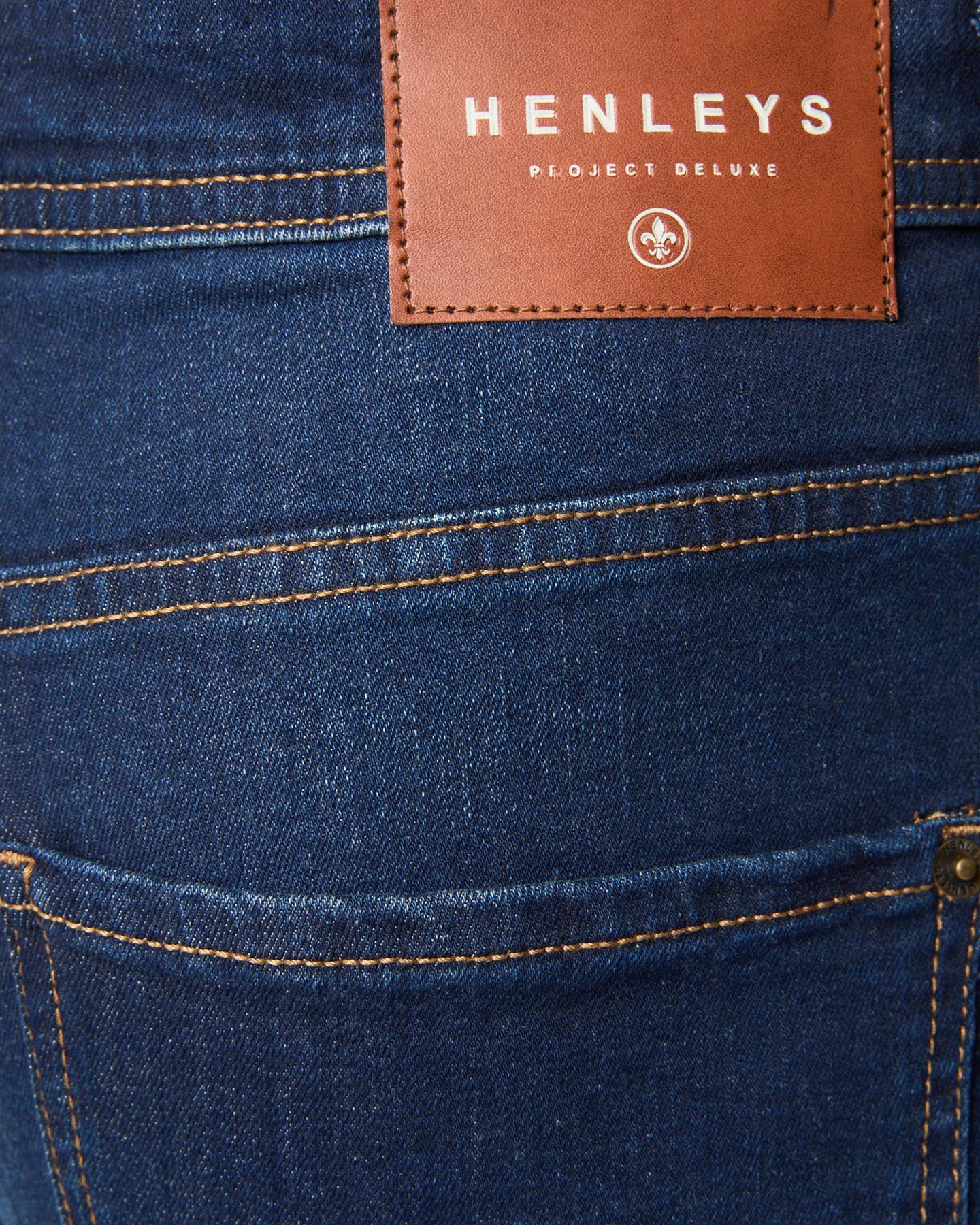 Mens Craze Comfort Fit Jeans Dark Wash
