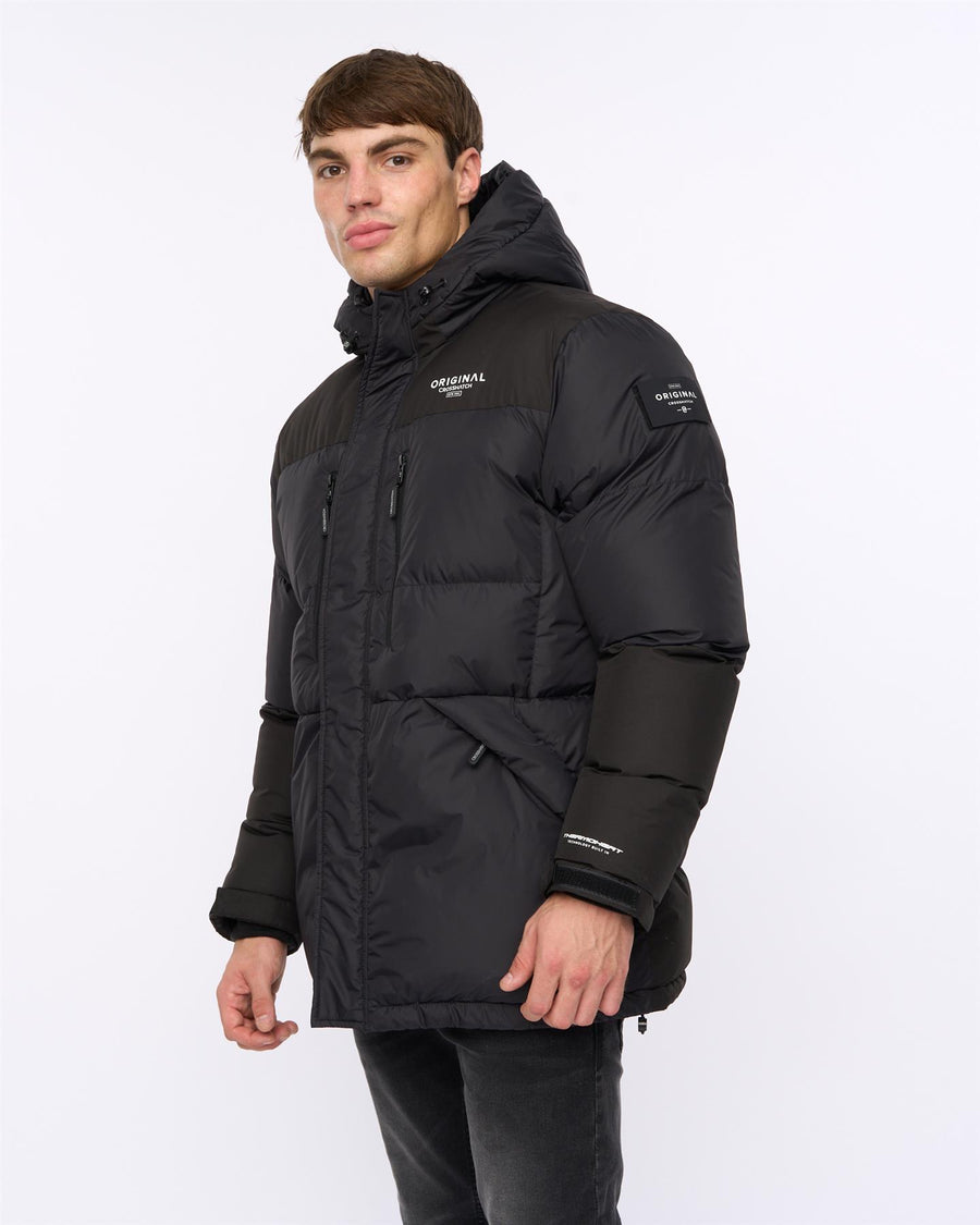 Mens Squadage Panel Jacket Black