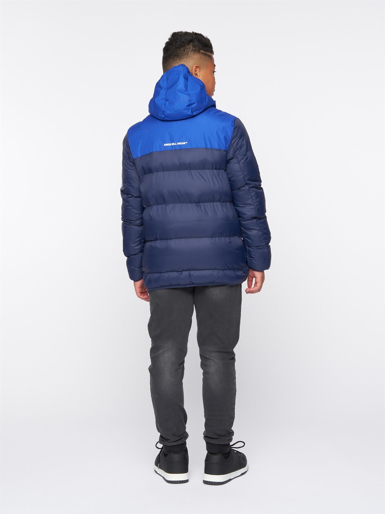 Leyton Short Puffer Jacket Dark Navy