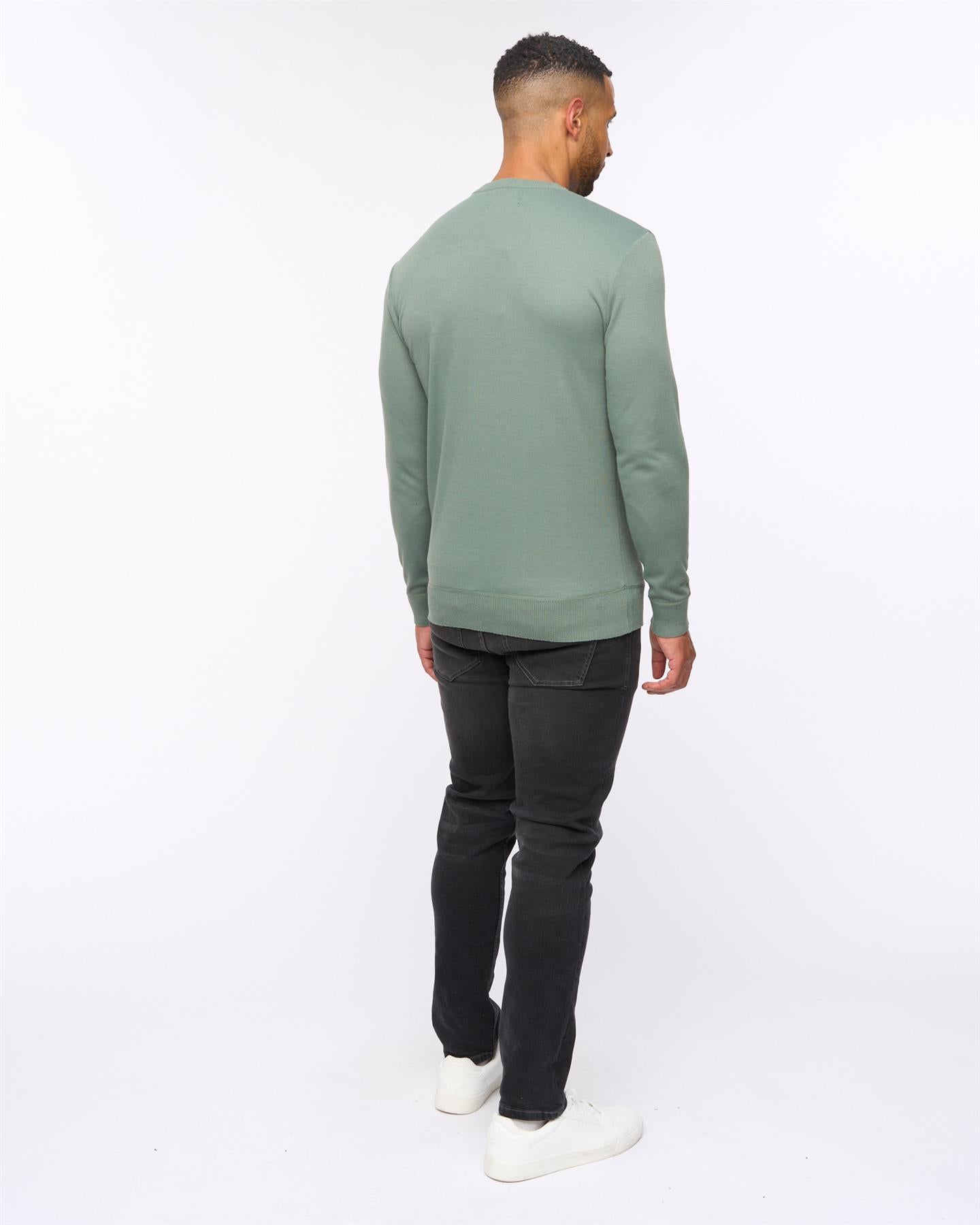 Pepston Crew Neck Jumper Olive