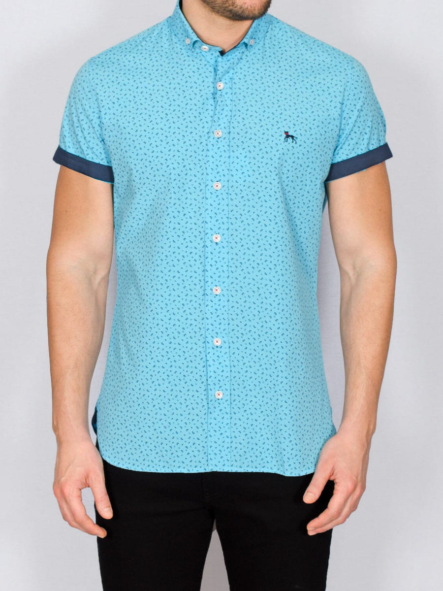 Blanca Short Sleeve Shirt Turquoise