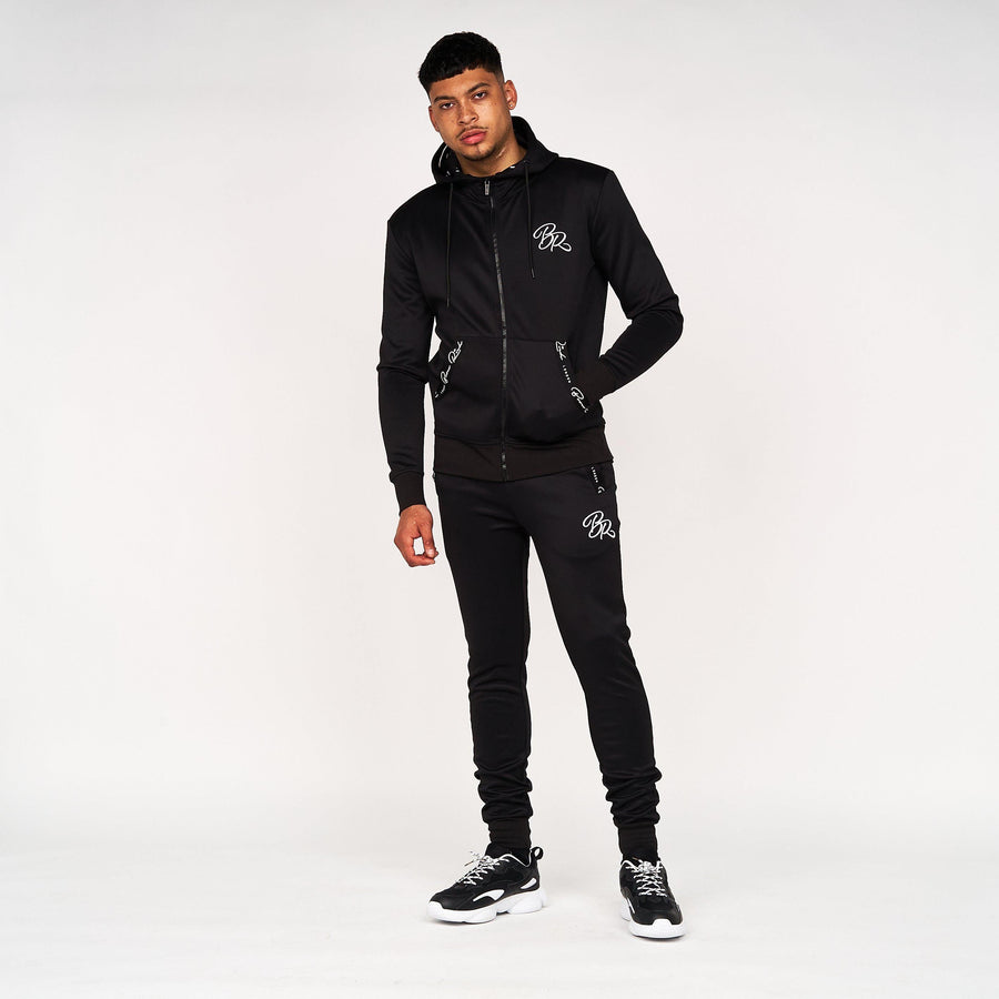 Born Rich Mens Foletti Tracktop Hoodie Black