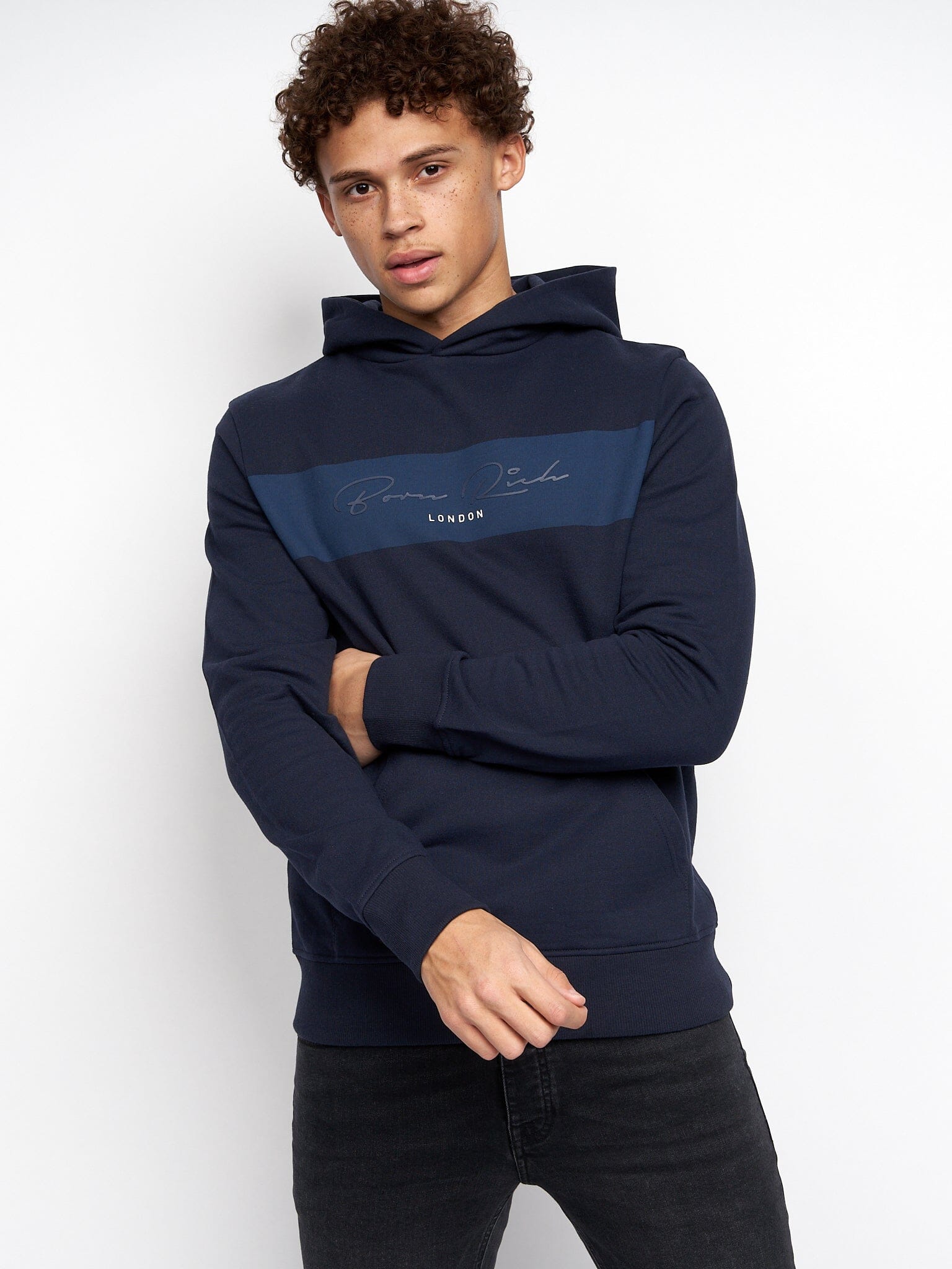 Leymond Hoodie Dress Blues