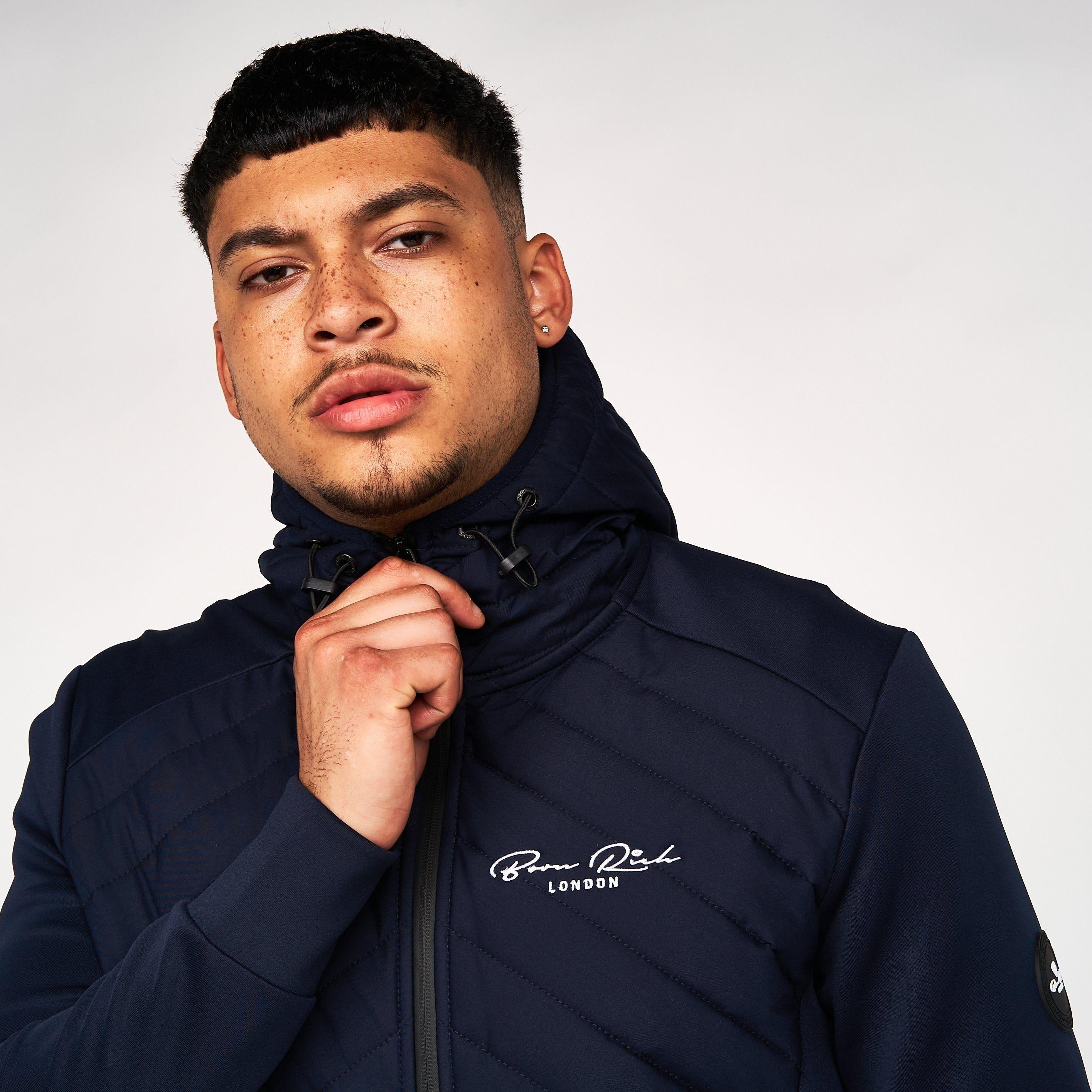 Born Rich Mens Agosto Jacket Sky Captain