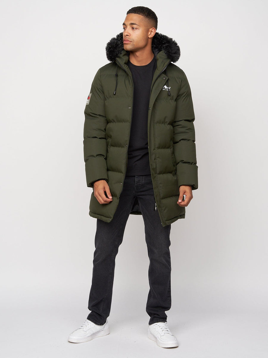 Modrico Mid Length Parka Dark Olive