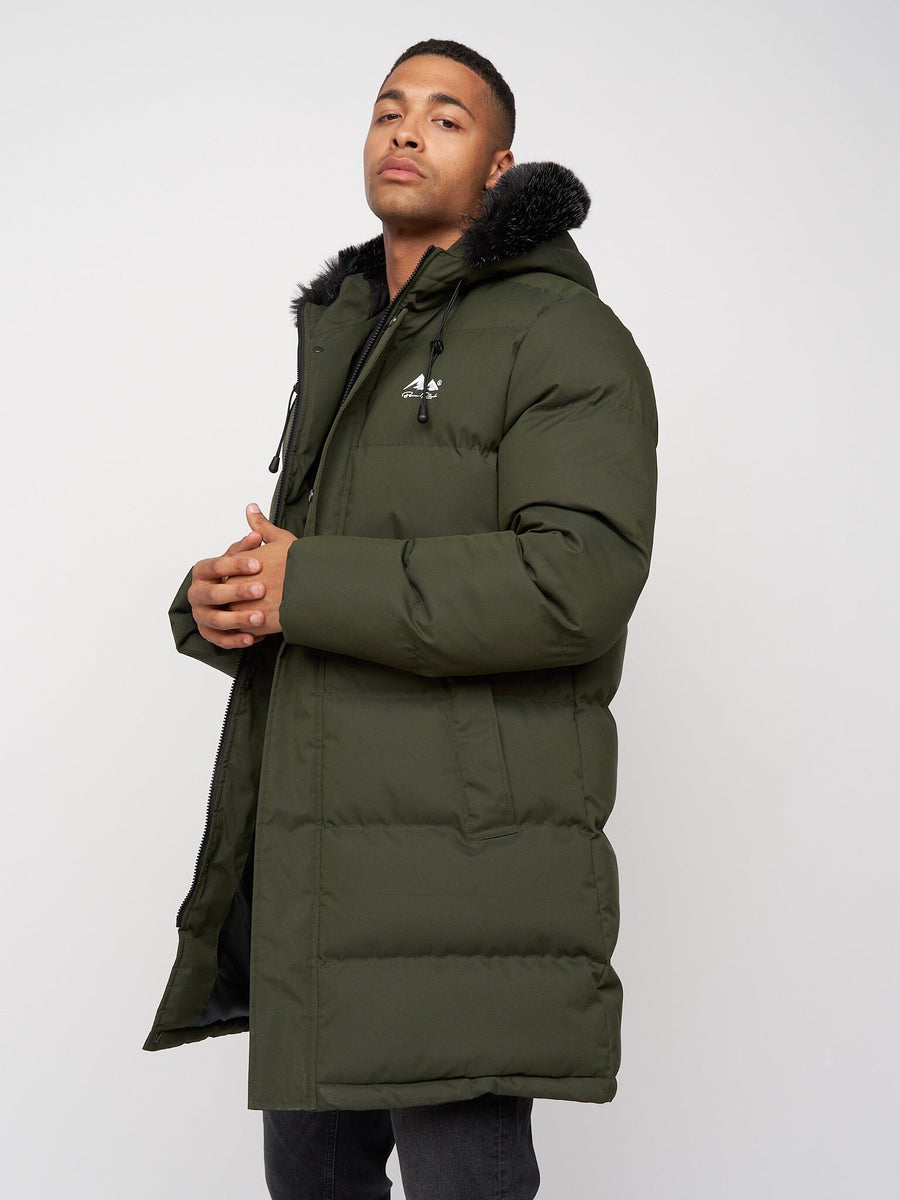 Modrico Mid Length Parka Dark Olive