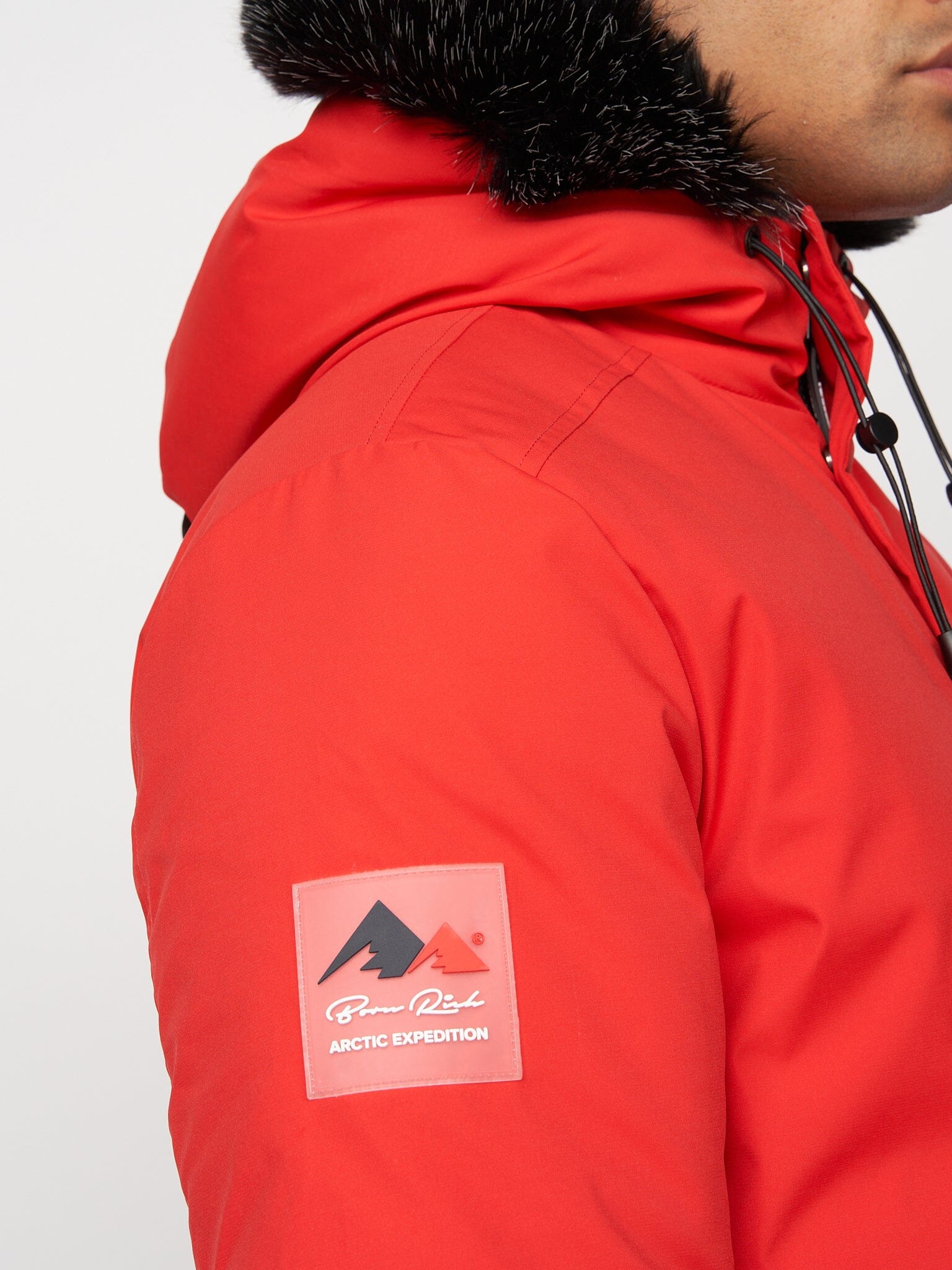 Emarnos Hooded Bomber Jacket Red