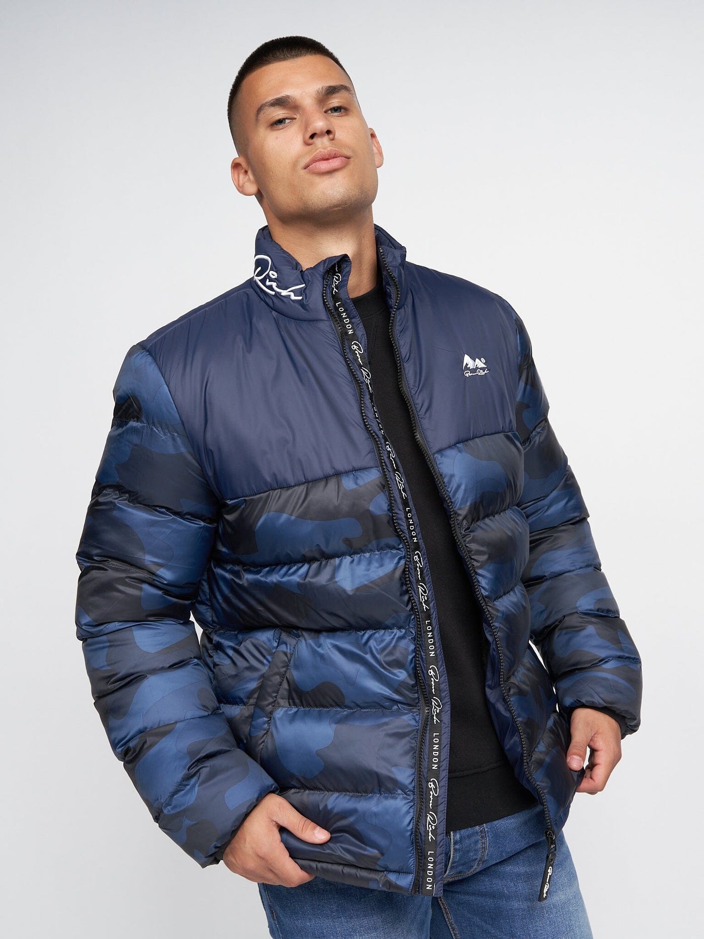 Carlito Oversized Puffa Navy Camo
