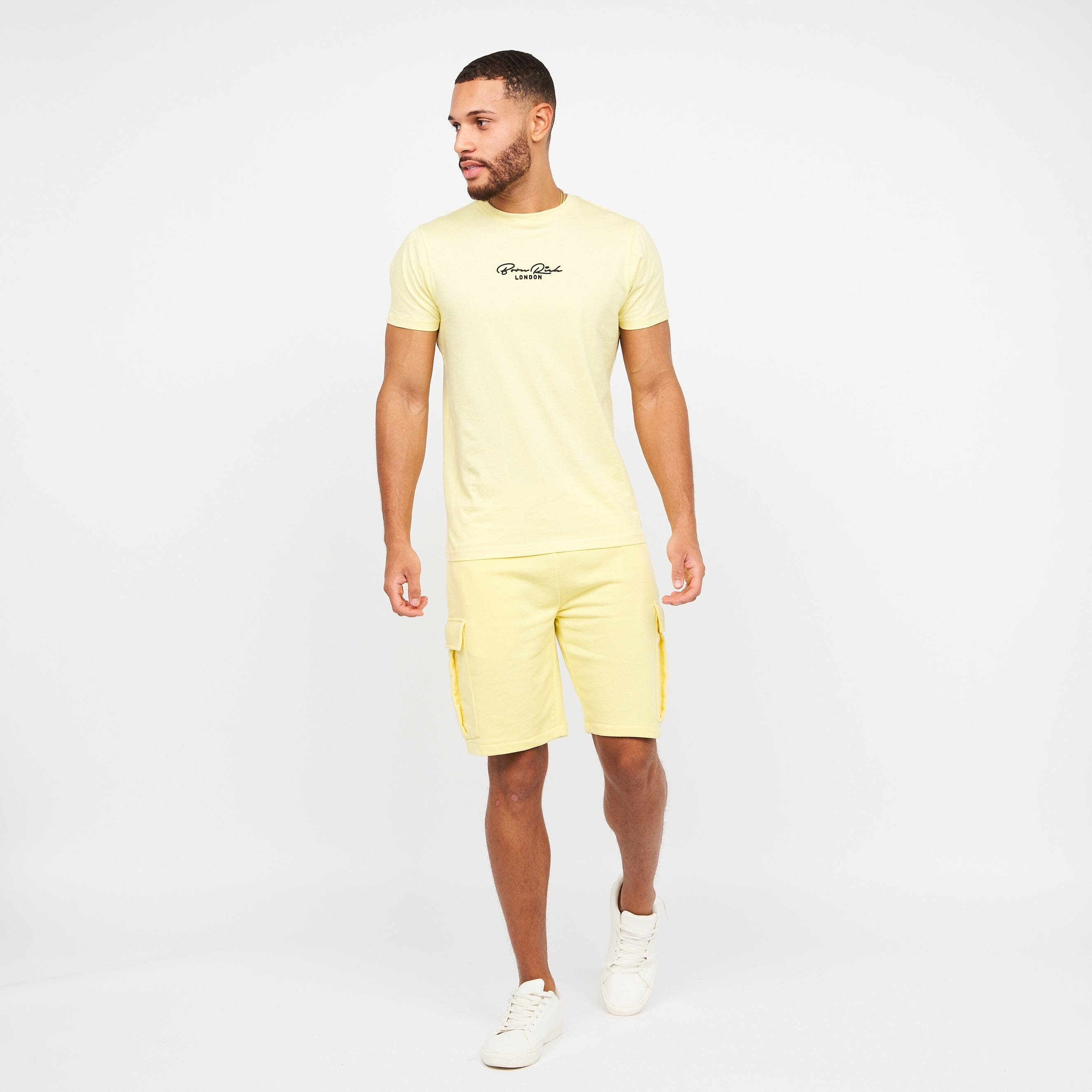 Aurelio Cargo Shorts Light Yellow