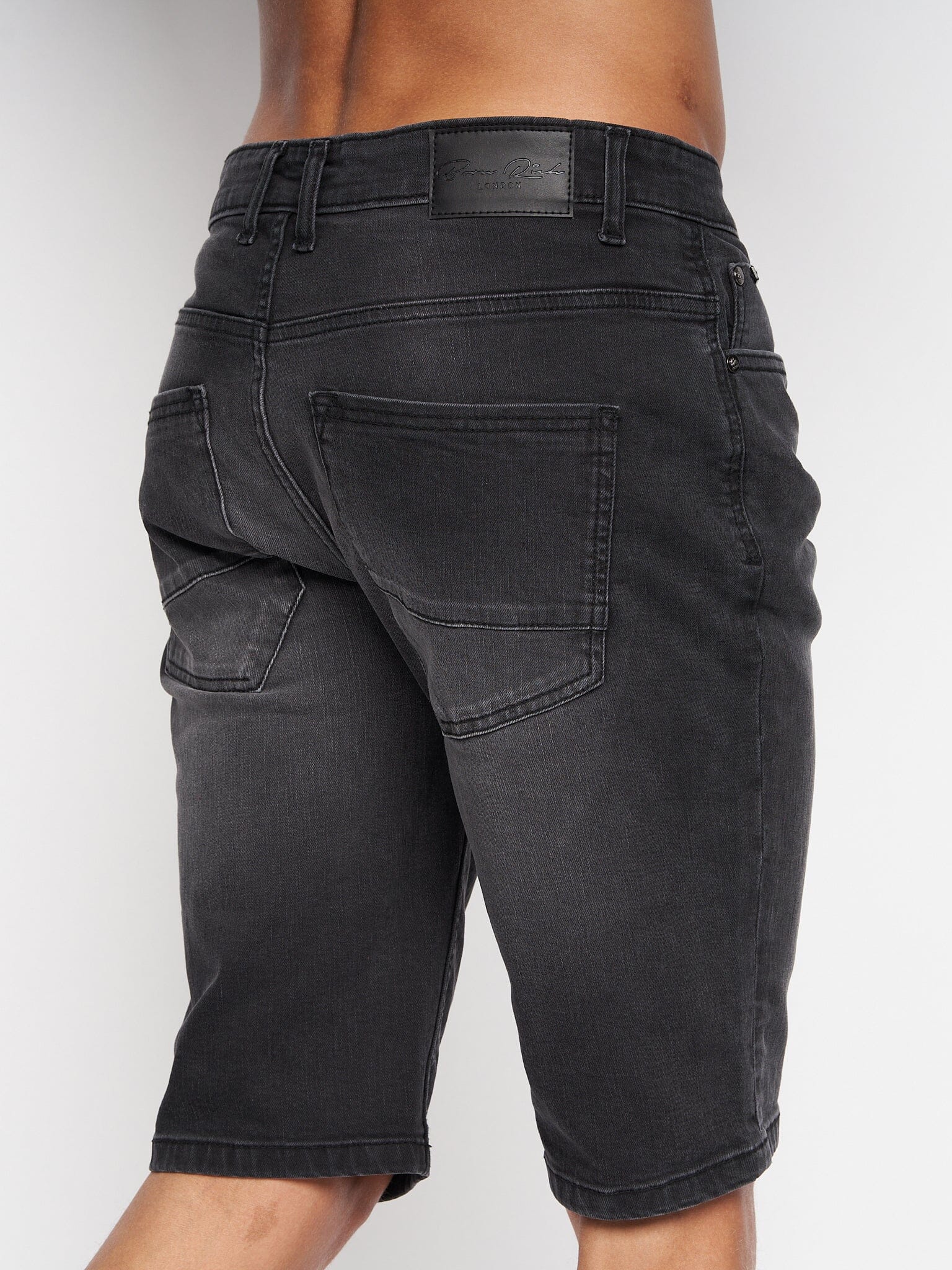 Maretto Denim Shorts Black Wash