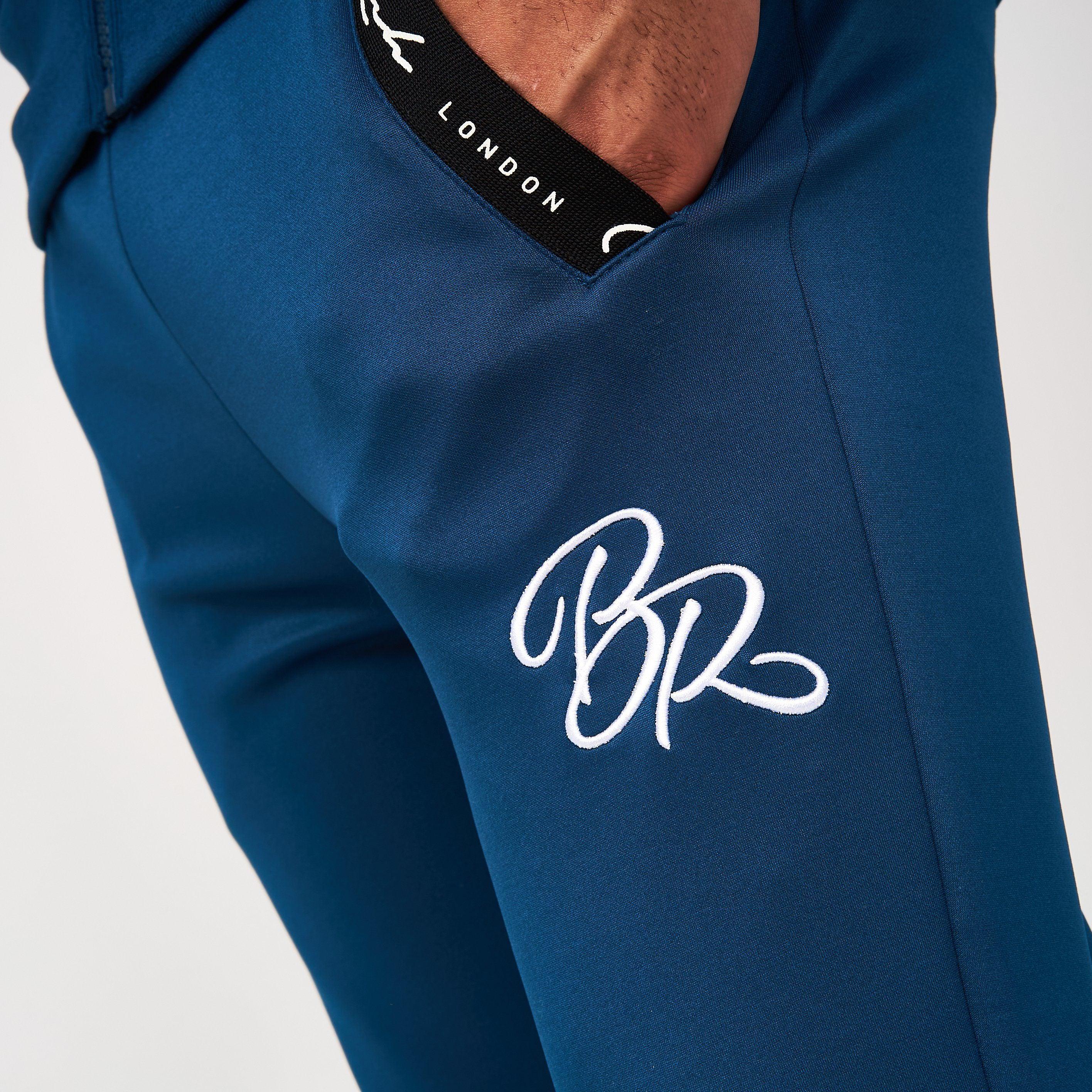 Born Rich Mens Foletti Trackpants Sailor Blue