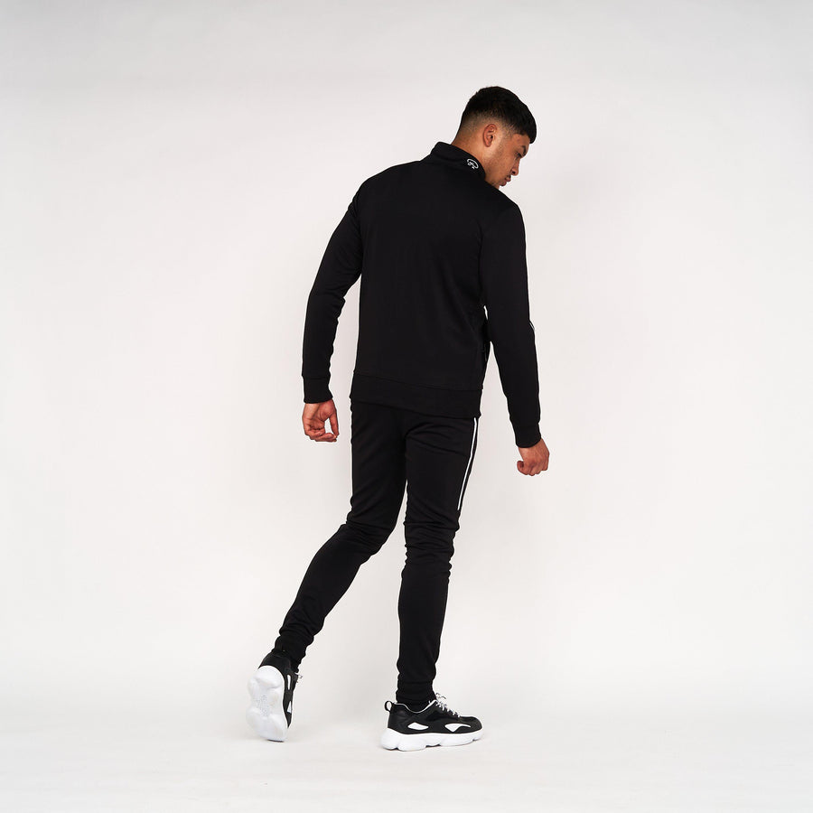 Born Rich Mens Granero Zip Thru Tracktop Black