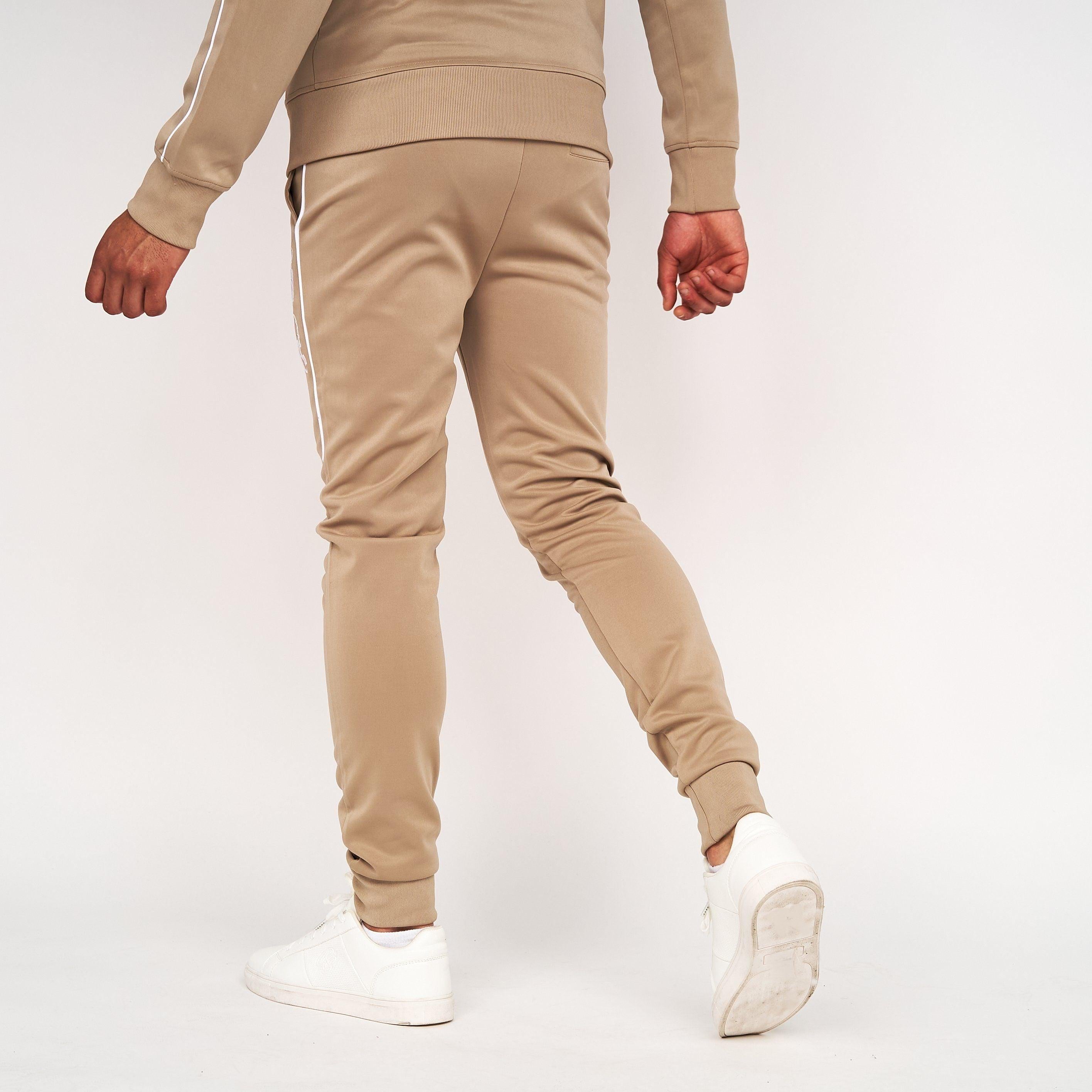 Born Rich Mens Granero Trackpants Simply Taupe