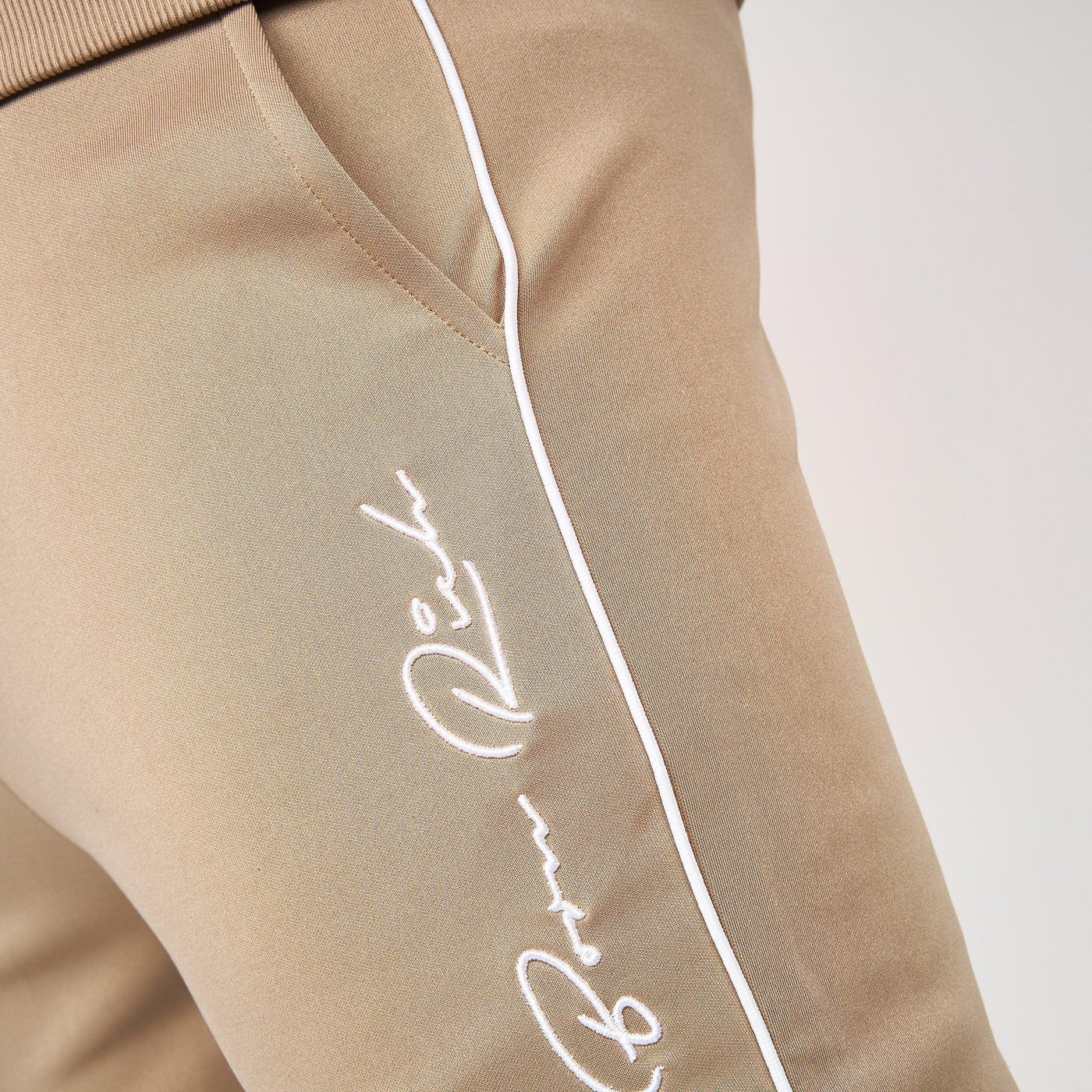 Born Rich Mens Granero Trackpants Simply Taupe