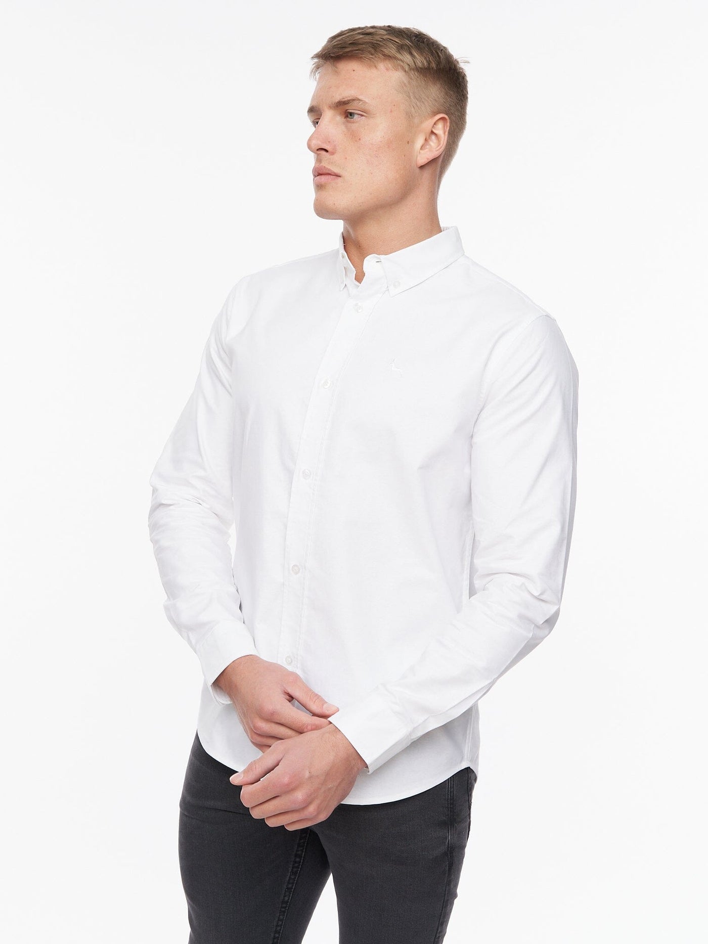 Ervin Oxford Shirt White