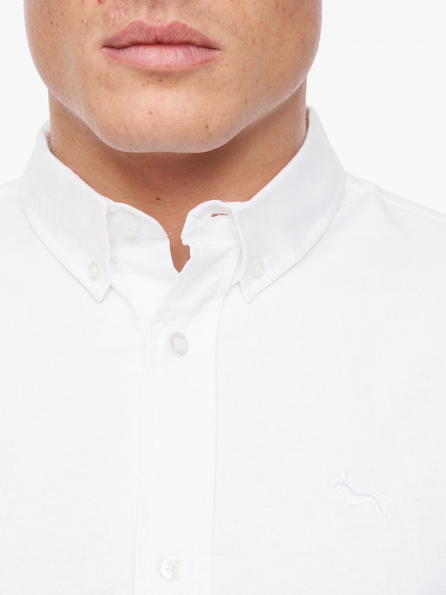 Ervin Oxford Shirt White
