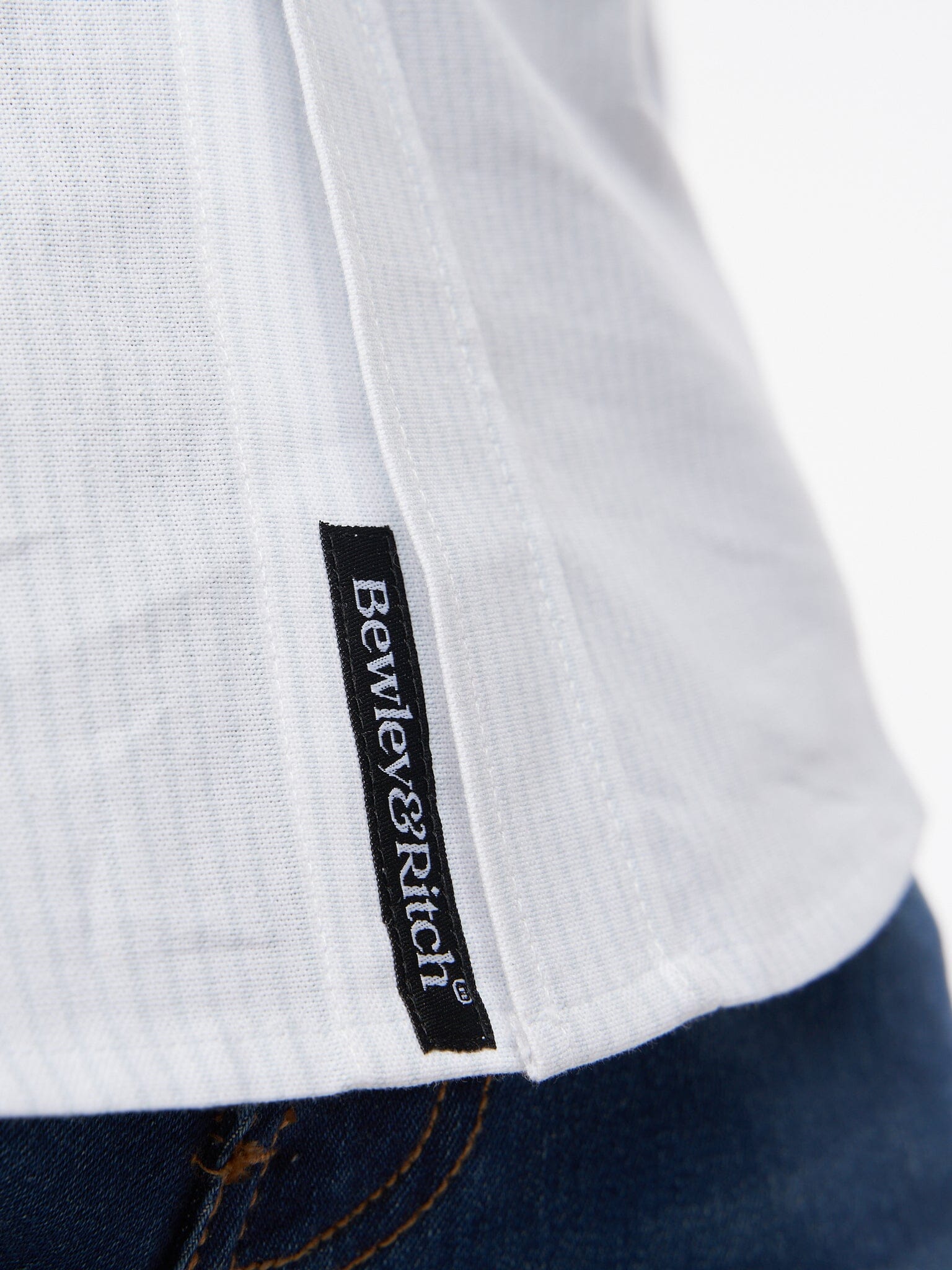 Dewey Oxford Shirt White Stripe