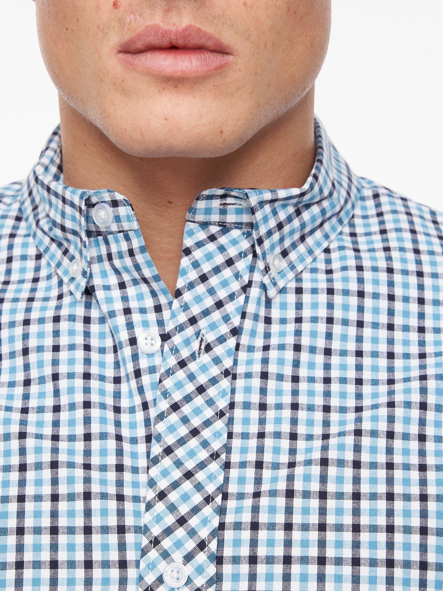 Macrae Shirt Blue Check