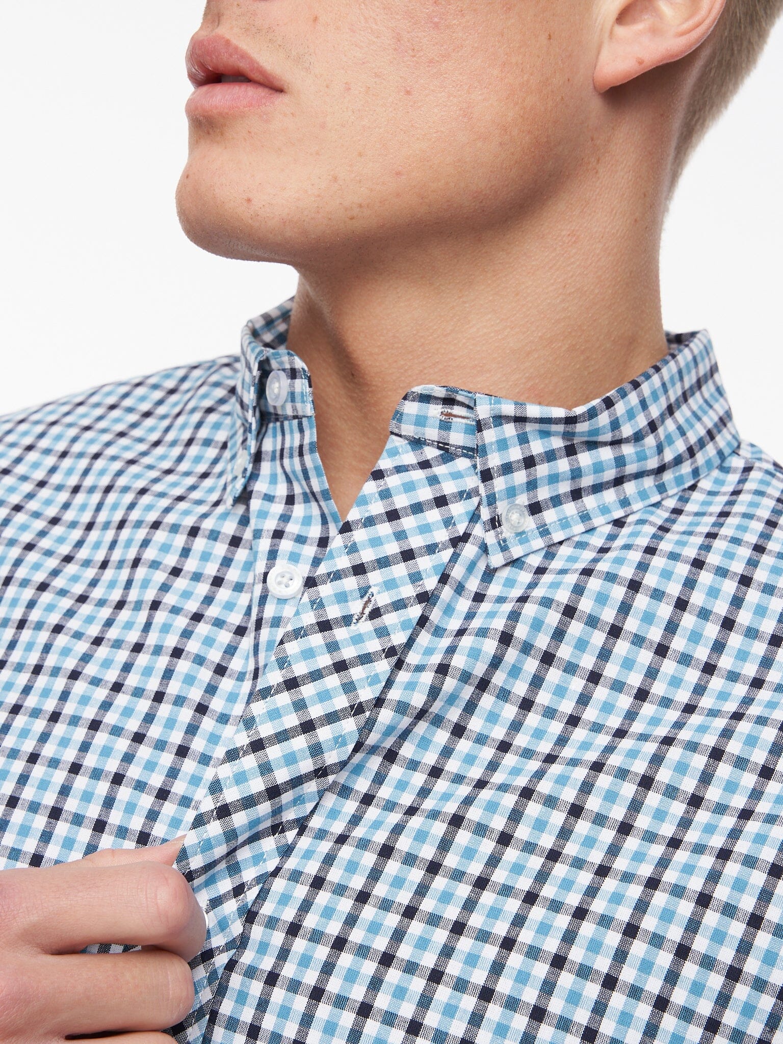 Macrae Shirt Blue Check
