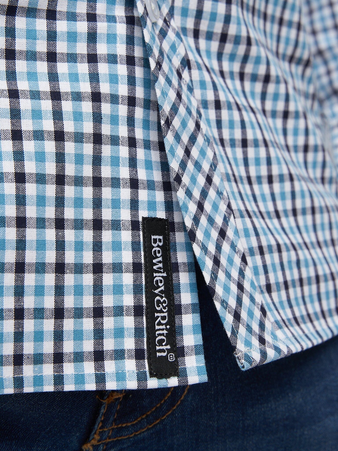 Macrae Shirt Blue Check