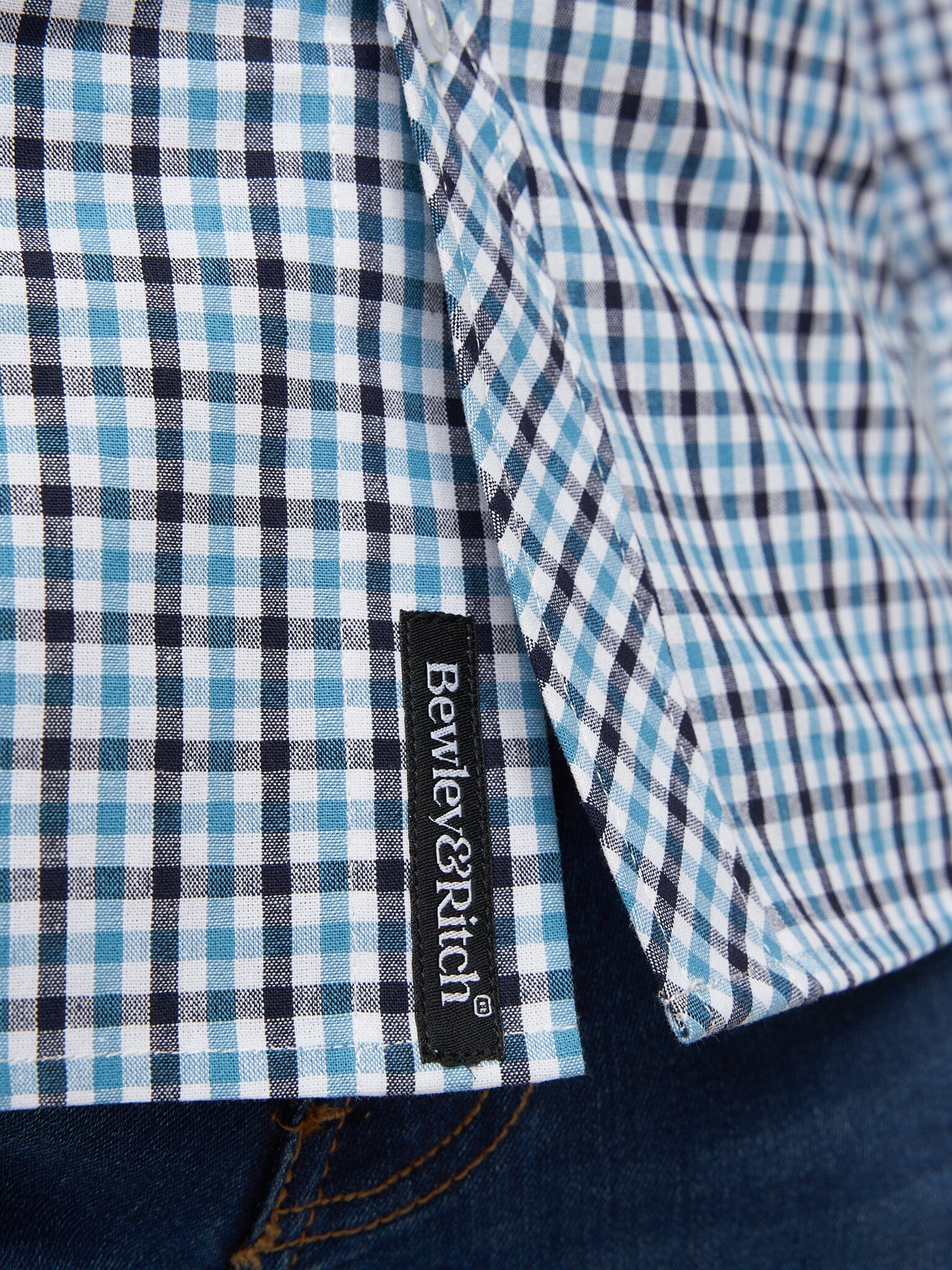 Macrae Shirt Blue Check