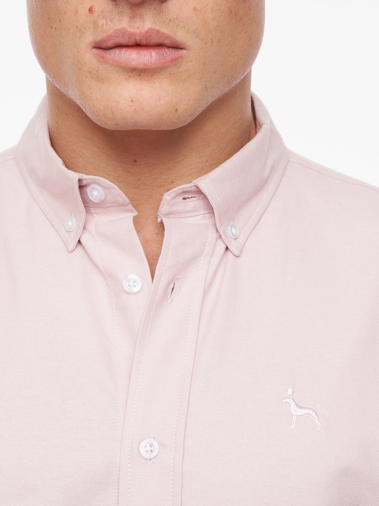 Balton Short Sleeve Oxford Shirt Light Pink