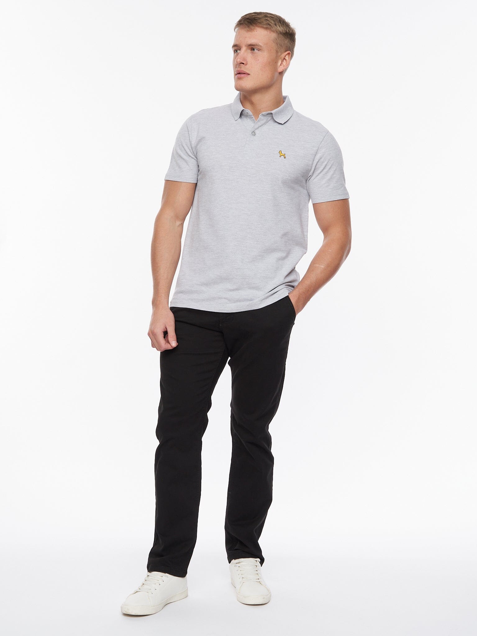 Barden Polo Grey Marl
