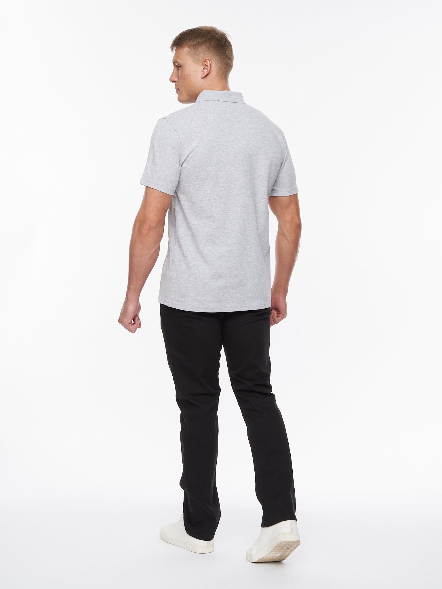 Barden Polo Grey Marl