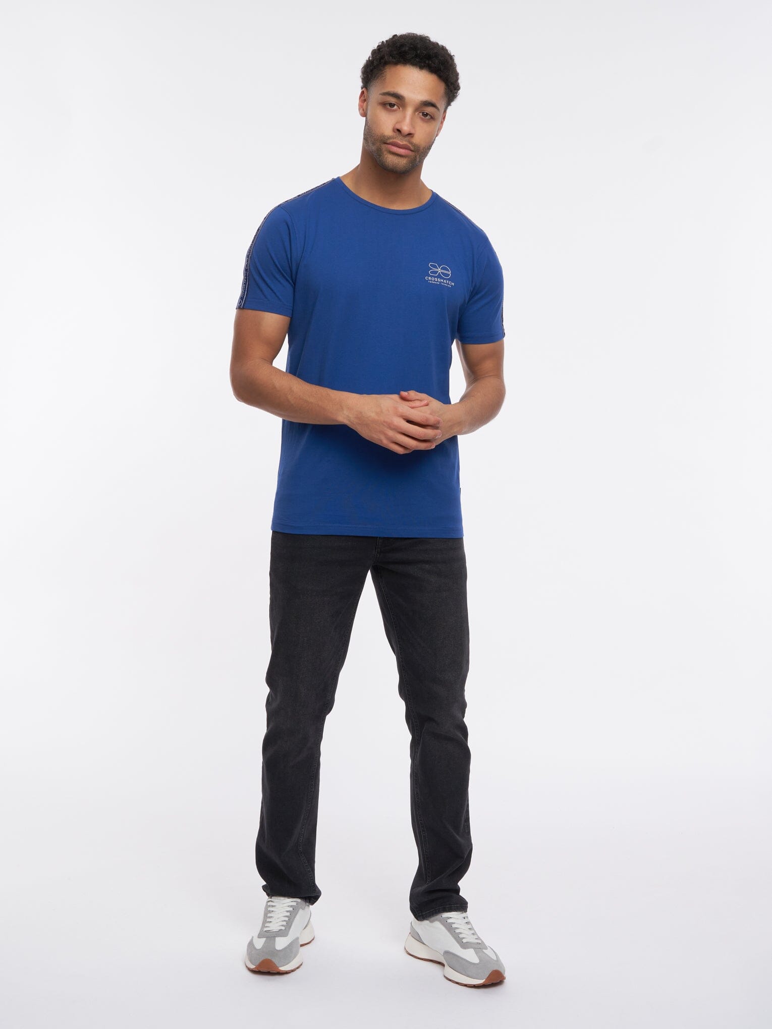 Cavero Camo Panel T-Shirt Blue