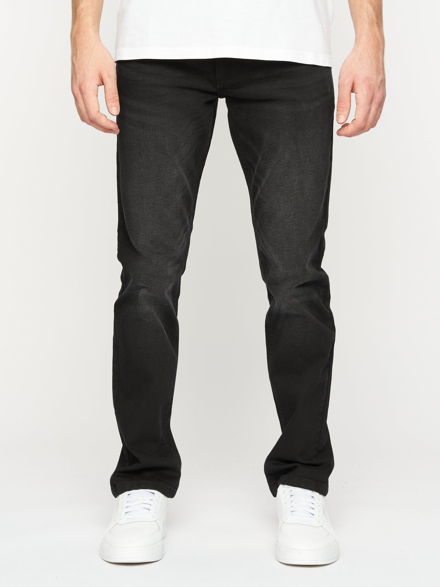 Crosshatch - Mens Svelte Stretch Jeans Black Wash