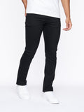 Crosshatch Mens Cadman Straight Jeans Black Wash