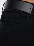 Crosshatch Mens Cadman Straight Jeans Black Wash