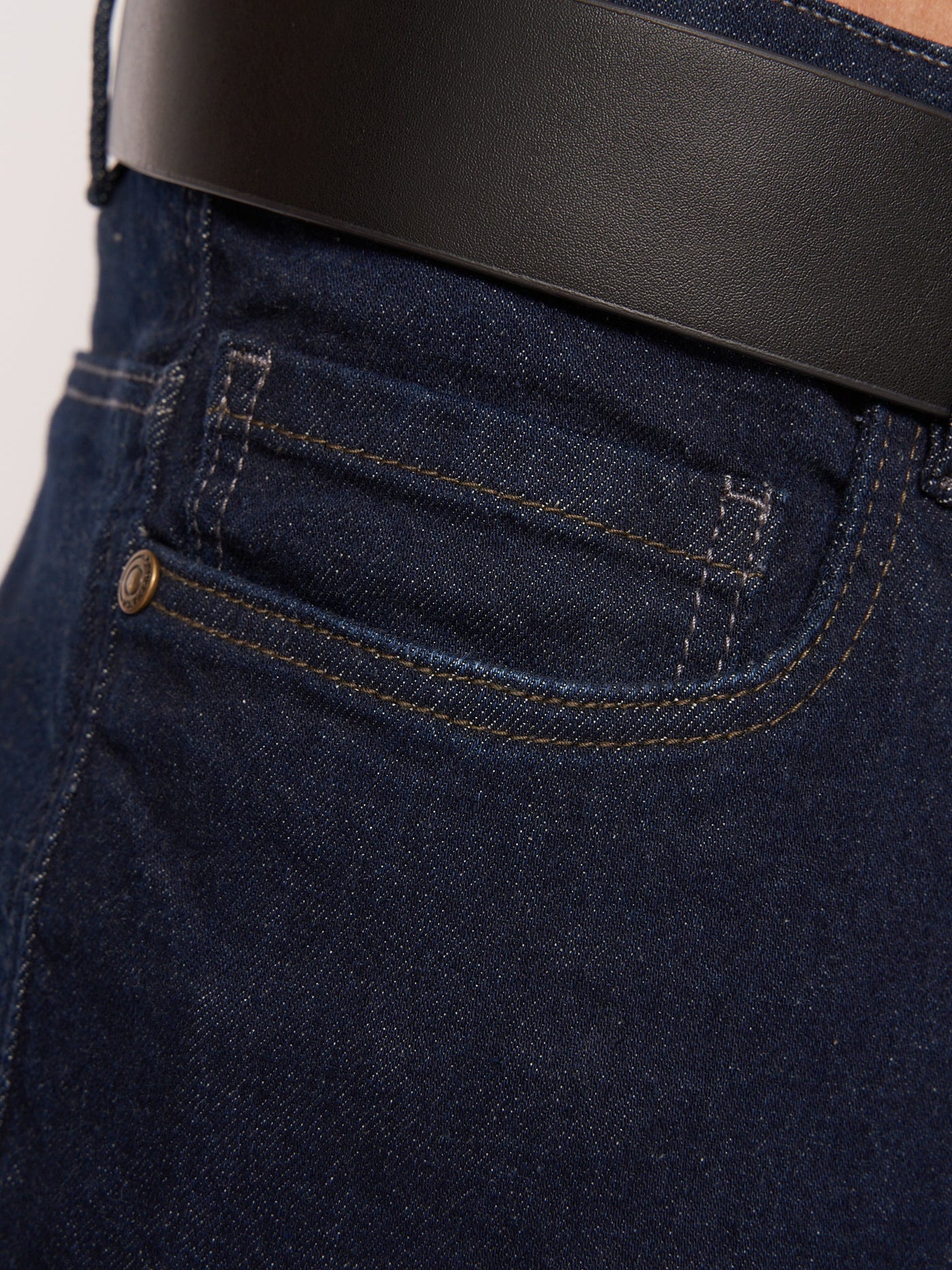 Crosshatch Mens Cadman Straight Jeans Raw Wash