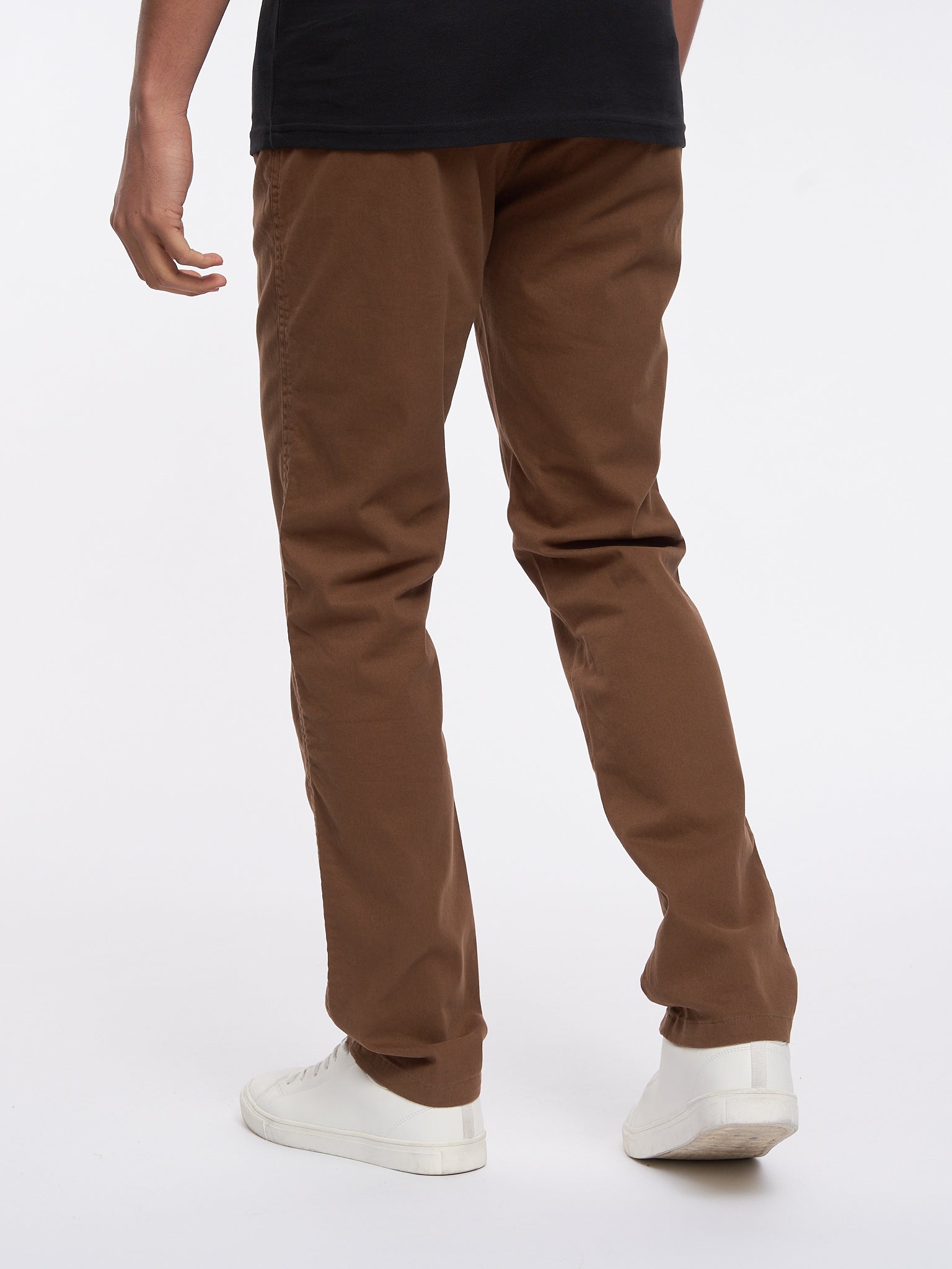 Crosshatch Mens Roysden Chinos Cinnamon
