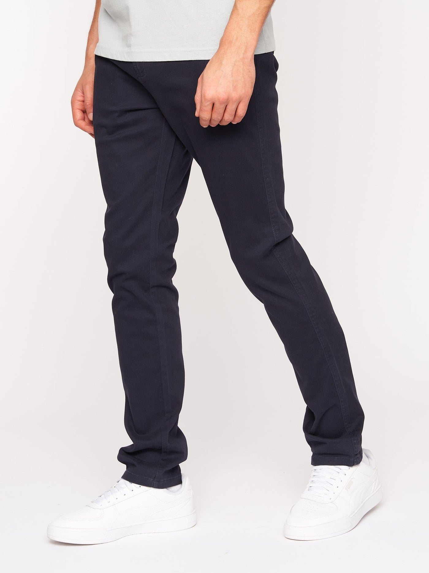 Crosshatch Mens Roysden Chinos Navy