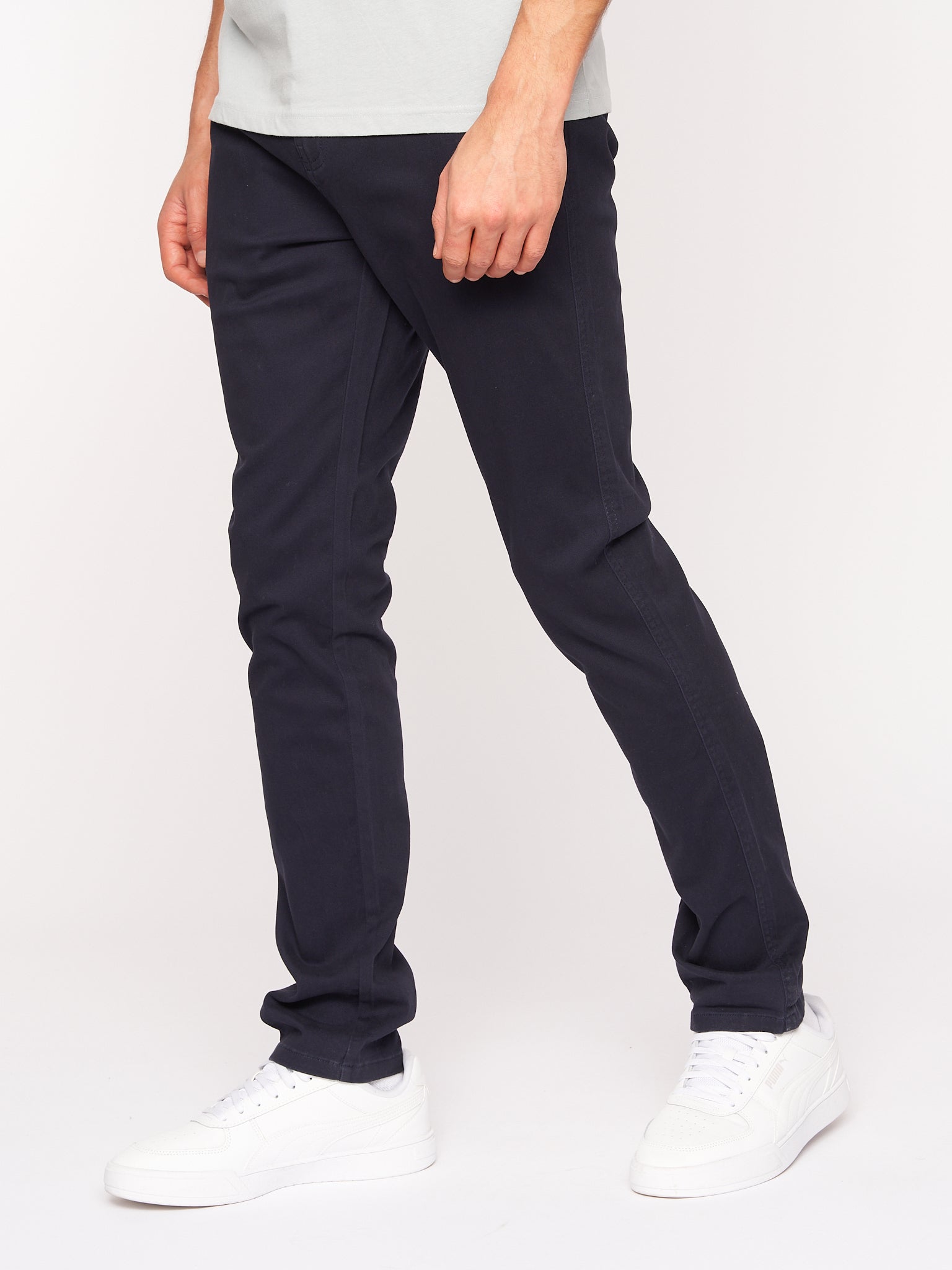 Crosshatch Mens Roysden Chinos Navy