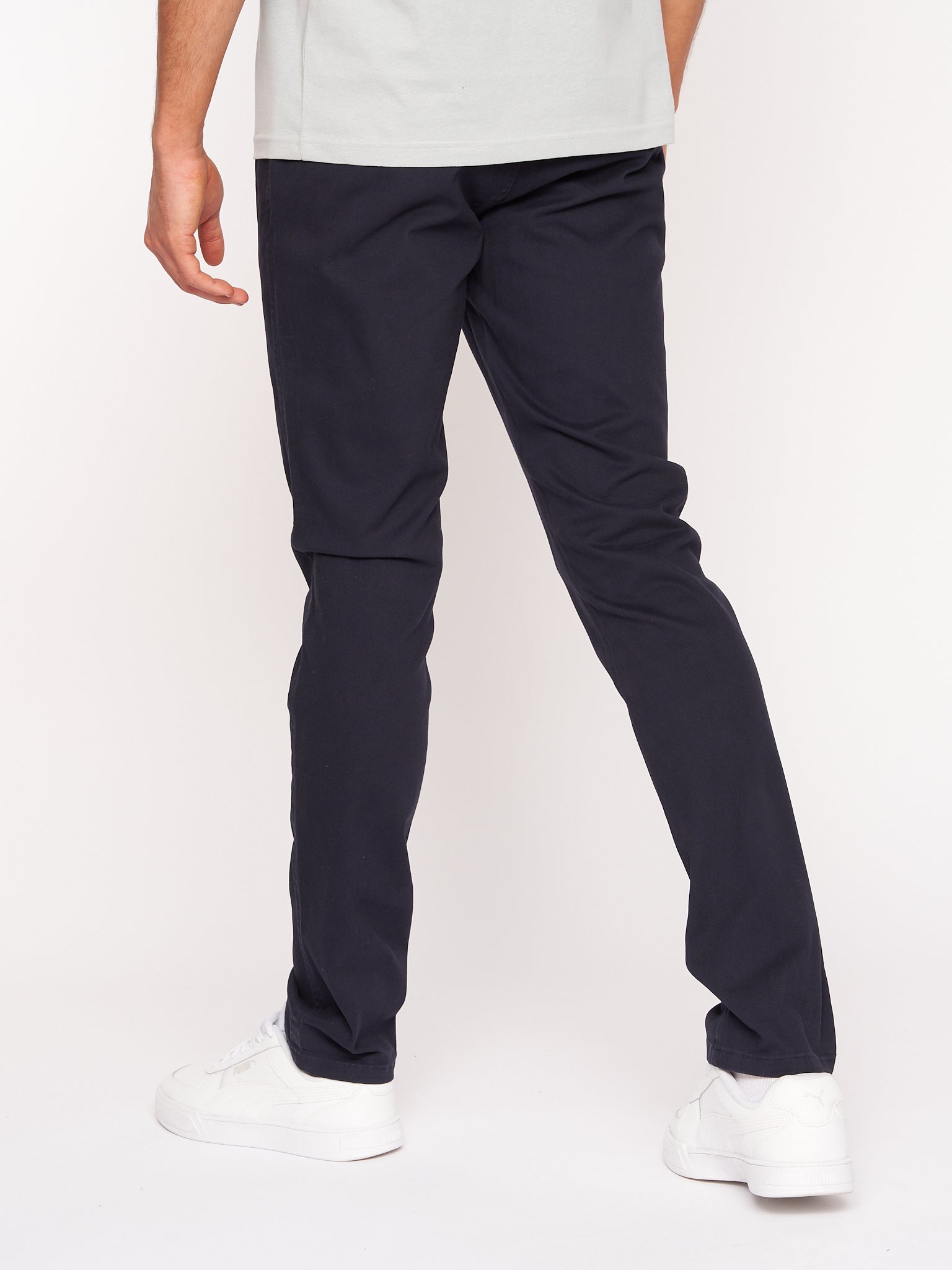 Crosshatch Mens Roysden Chinos Navy